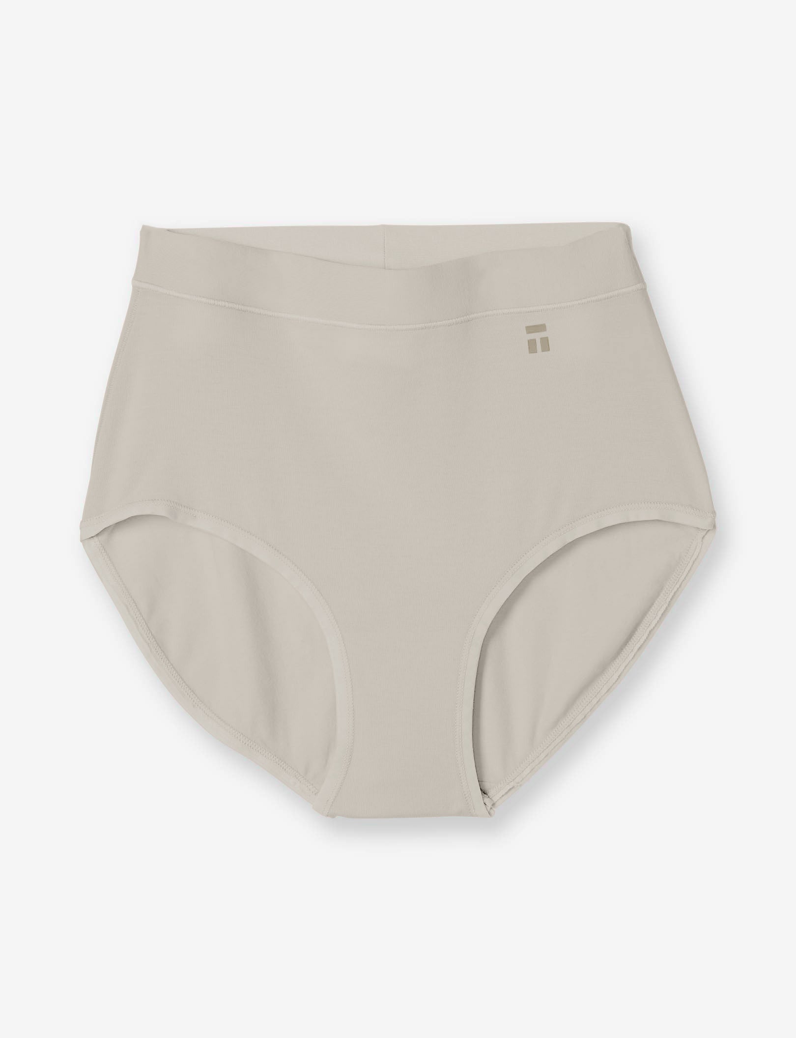 Women's Cool Cotton High Rise Brief::Silver Gray