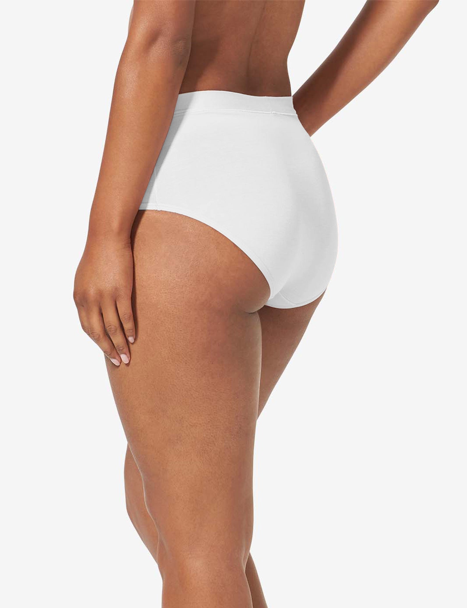 Women's Air High Rise Brief::White