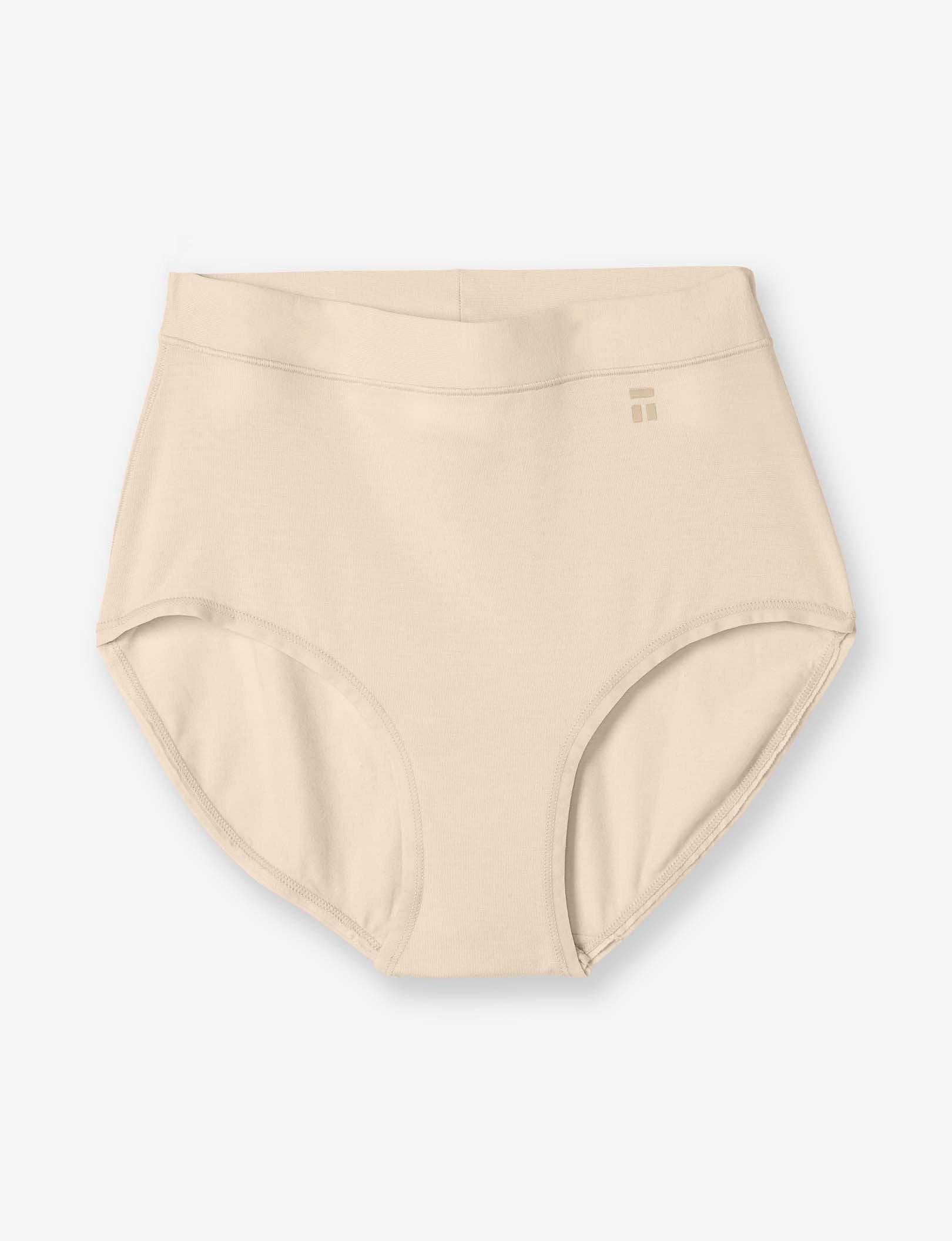 Women's Cool Cotton High Rise Brief::Pastel Rose Tan
