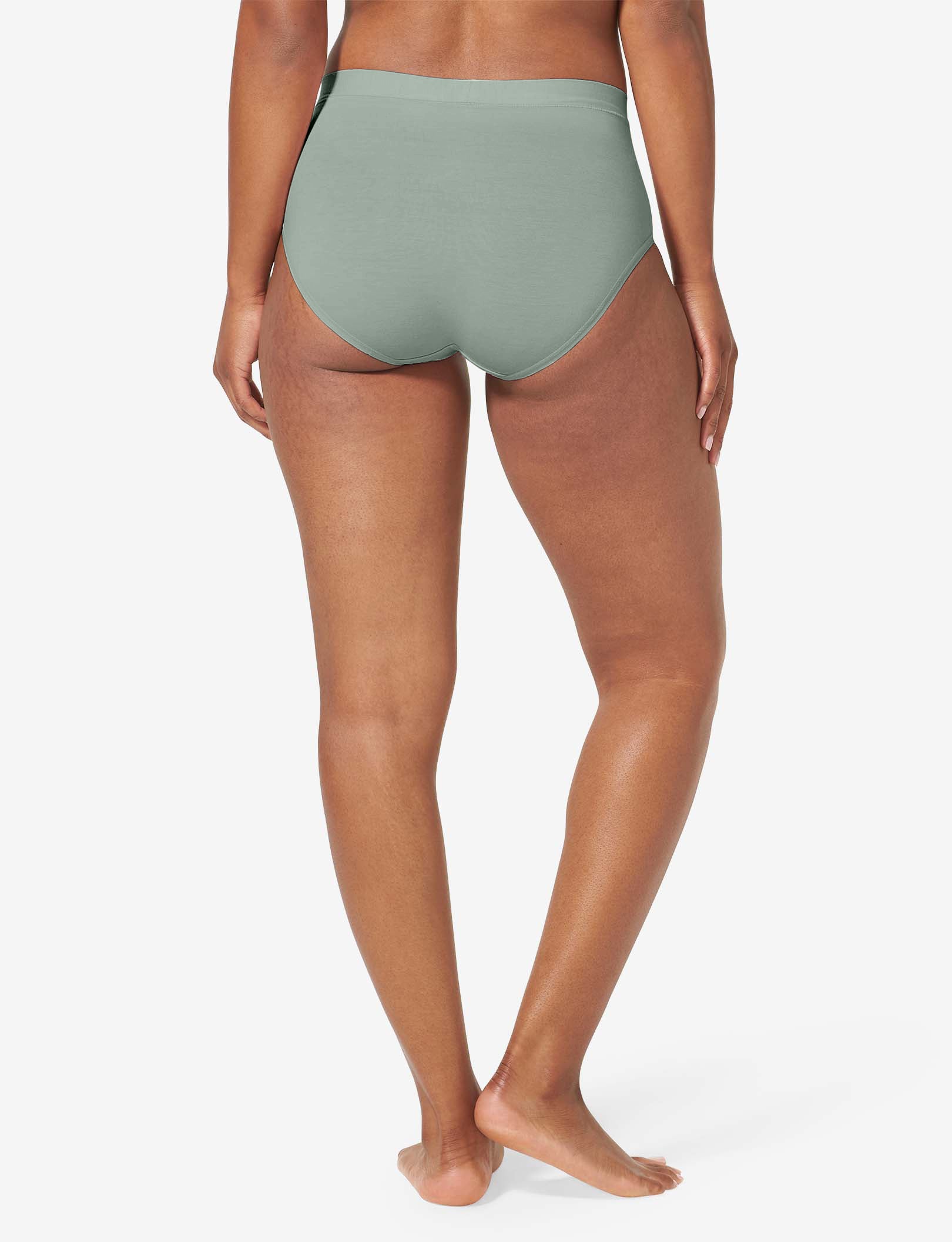 Women's Cool Cotton High Rise Brief::Lily Pad