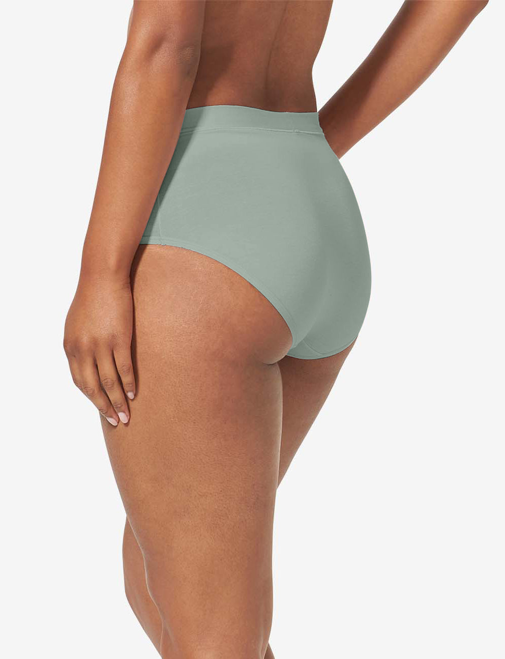 Women's Cool Cotton High Rise Brief::Lily Pad