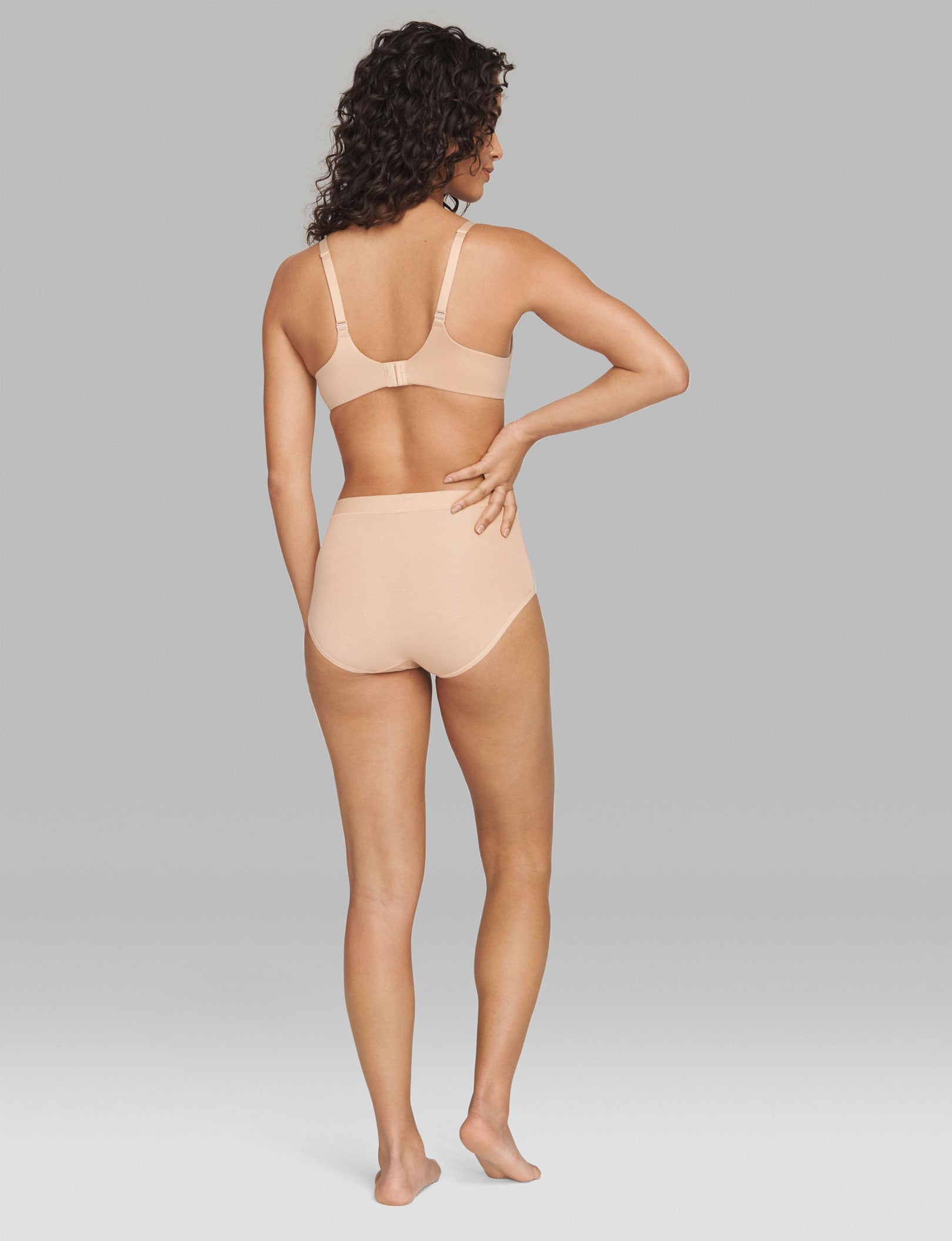 Women's Cool Cotton High Rise Brief::Maple Sugar