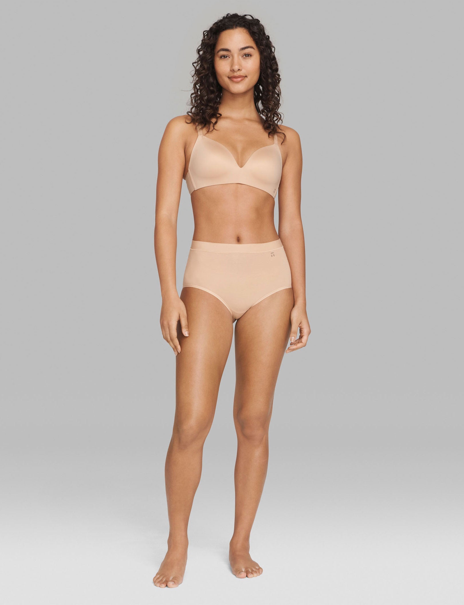 Women's Cool Cotton High Rise Brief::Maple Sugar