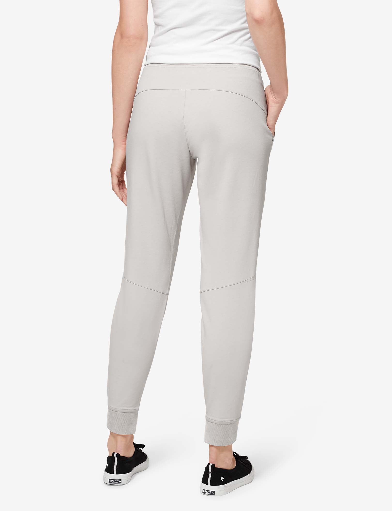 Women's Luxe French Terry Jogger::Silver Gray