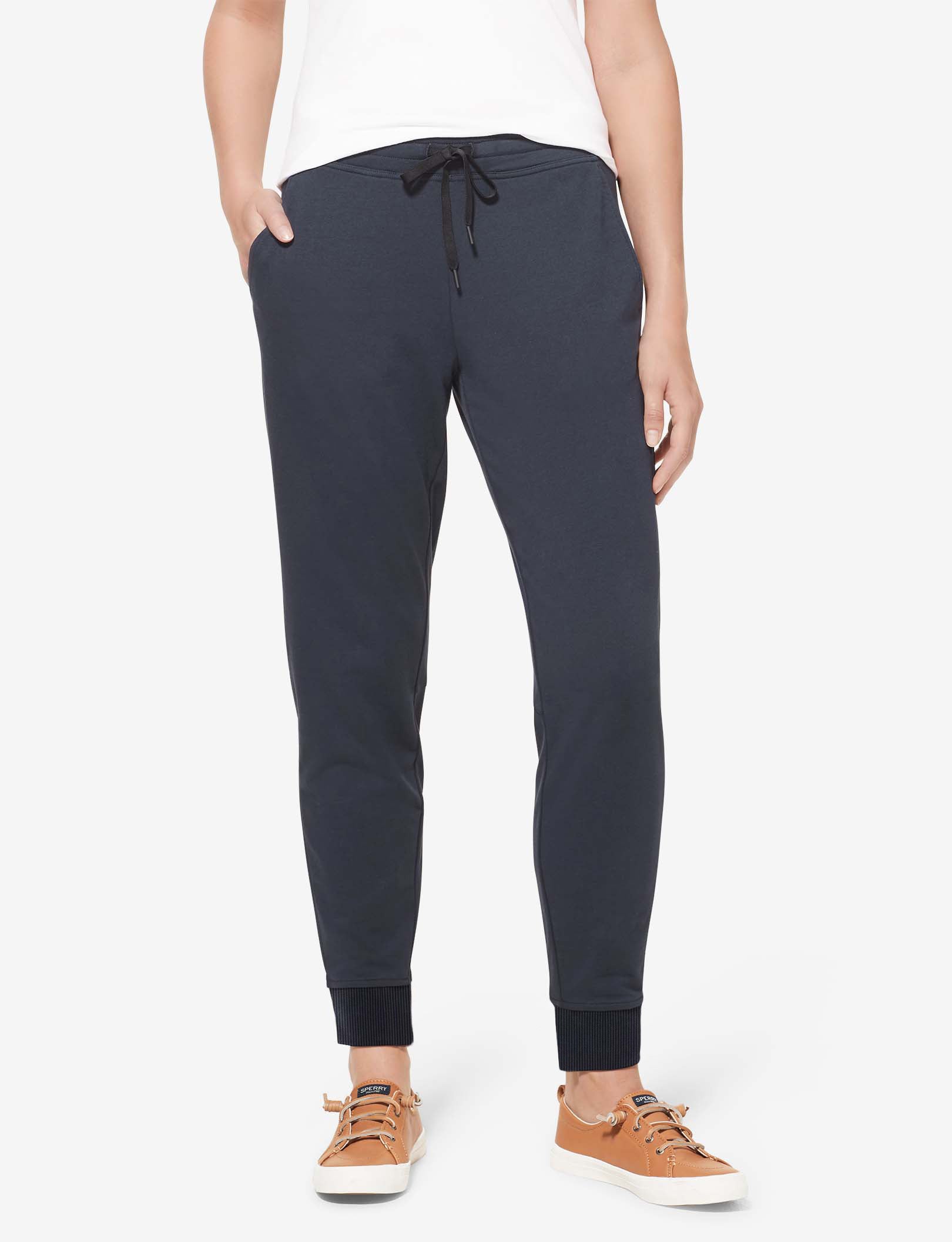 Women's Luxe French Terry Jogger::Night Sky