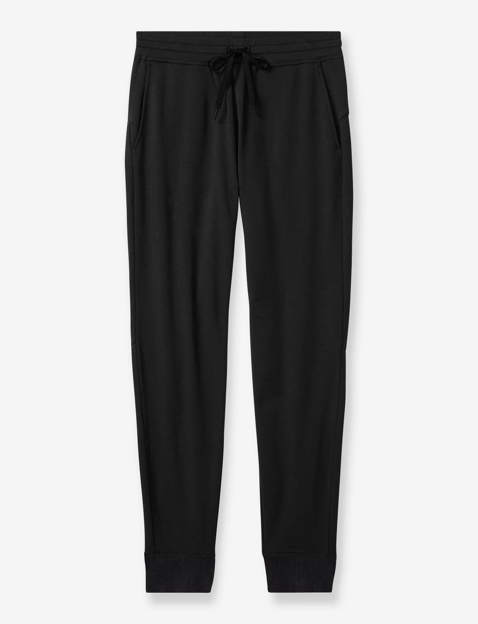 Women's Luxe French Terry Jogger::Black Onyx