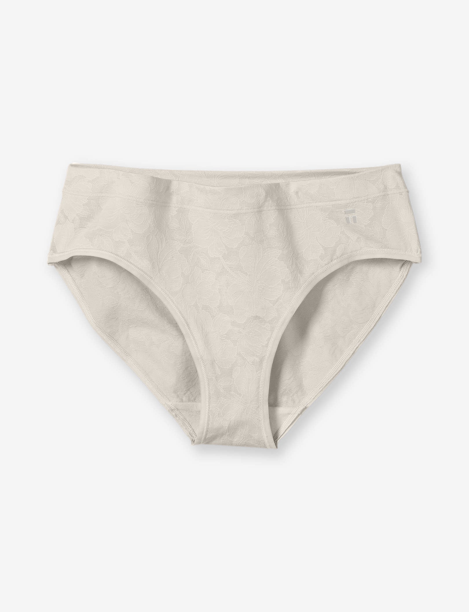 Women’s Second Skin Comfort Lace Brief::Silver Gray Lace