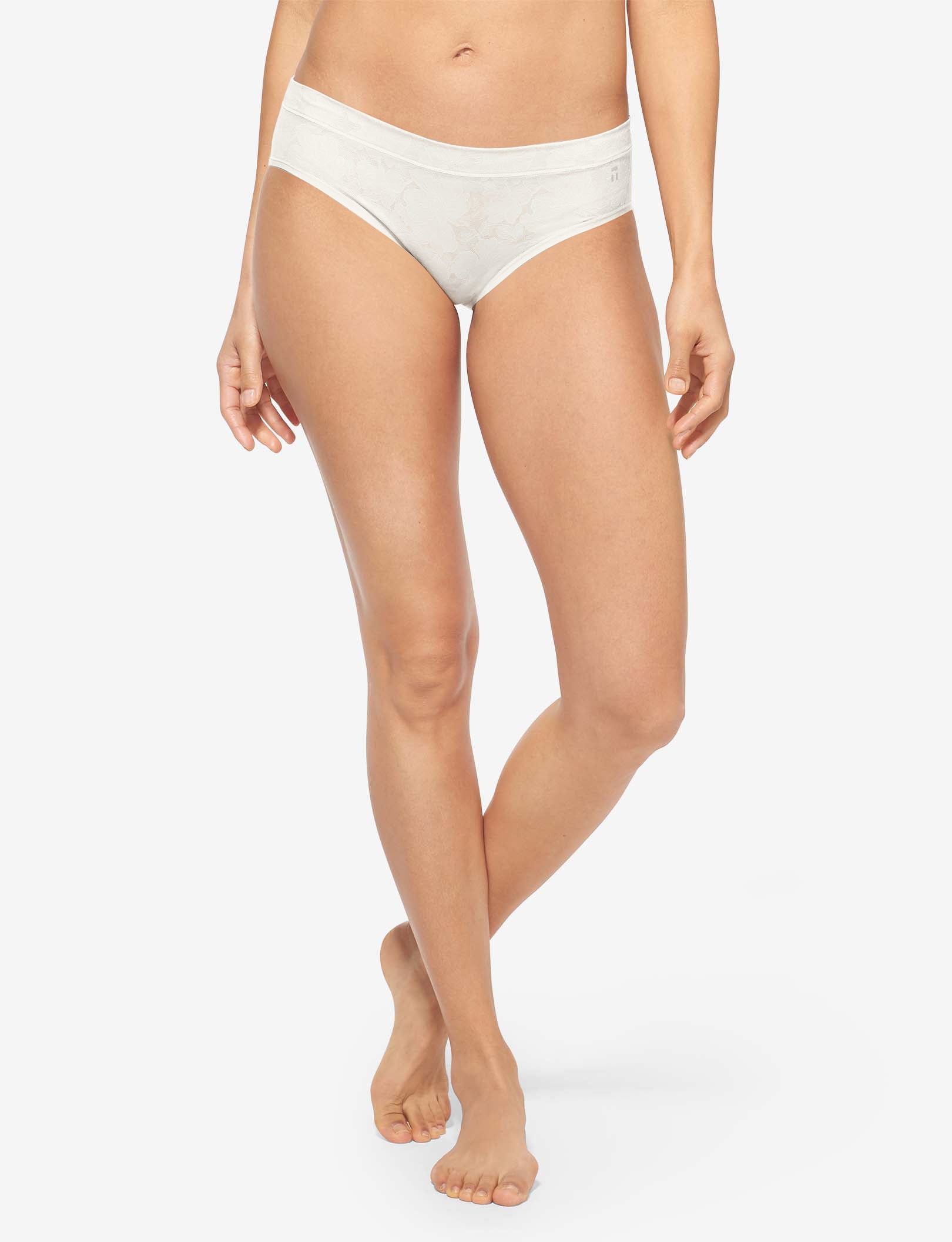 Women’s Second Skin Comfort Lace Brief::Coconut Milk Lace