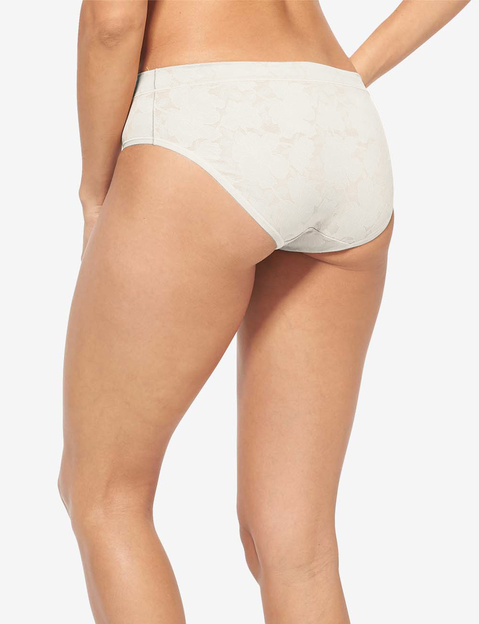 Women’s Second Skin Comfort Lace Brief::Coconut Milk Lace