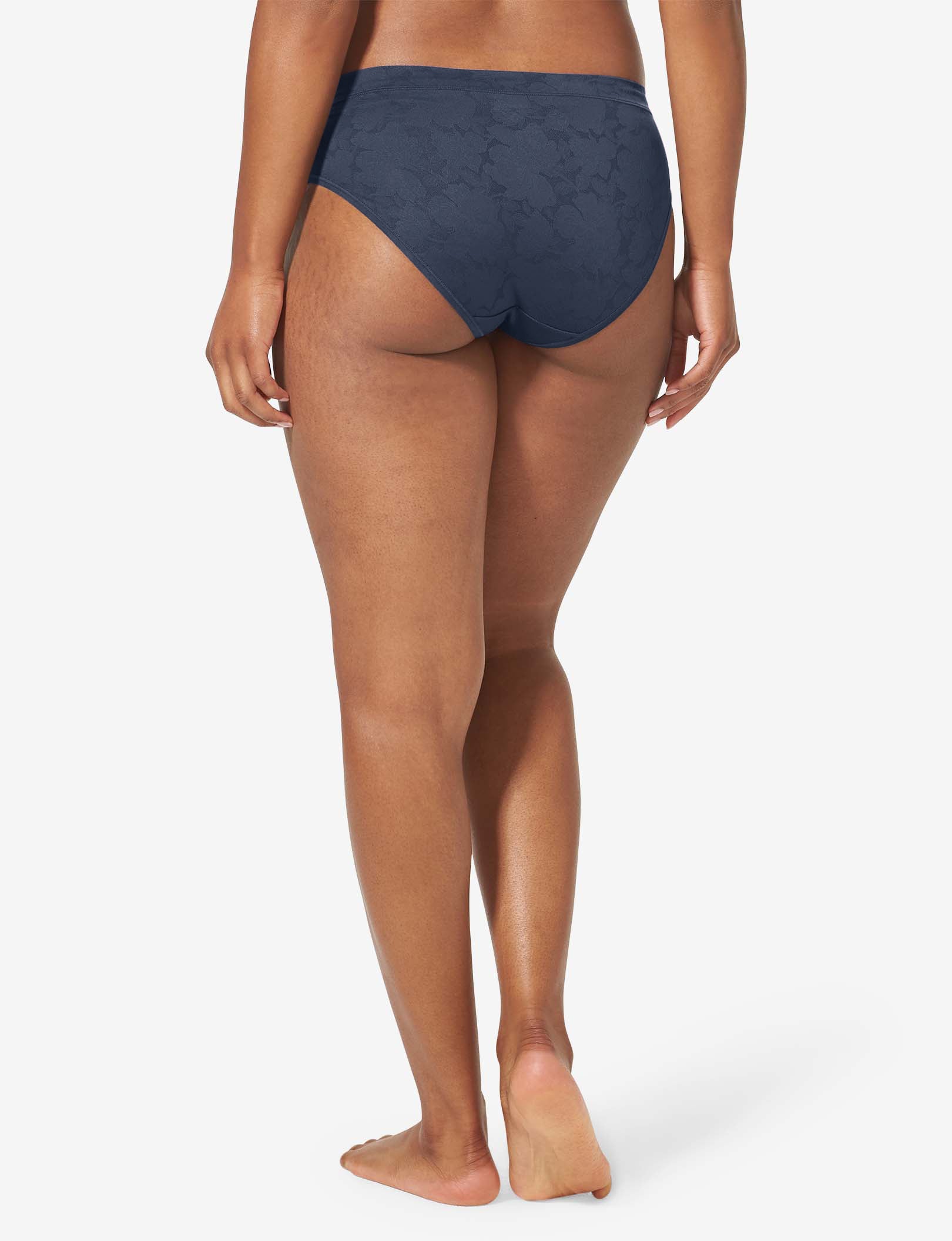 Women’s Second Skin Comfort Lace Brief::Dress Blues Lace