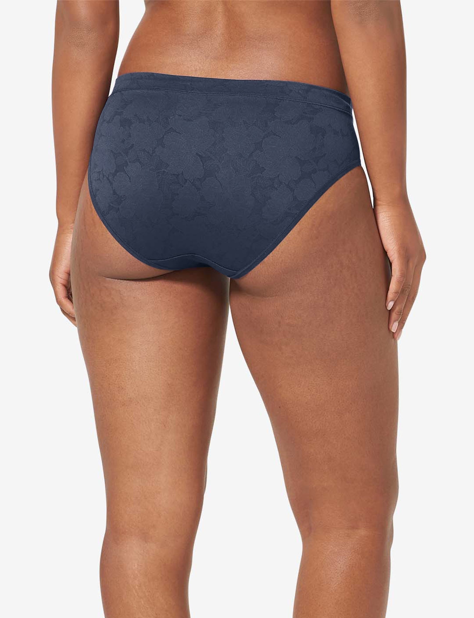 Women’s Second Skin Comfort Lace Brief::Dress Blues Lace