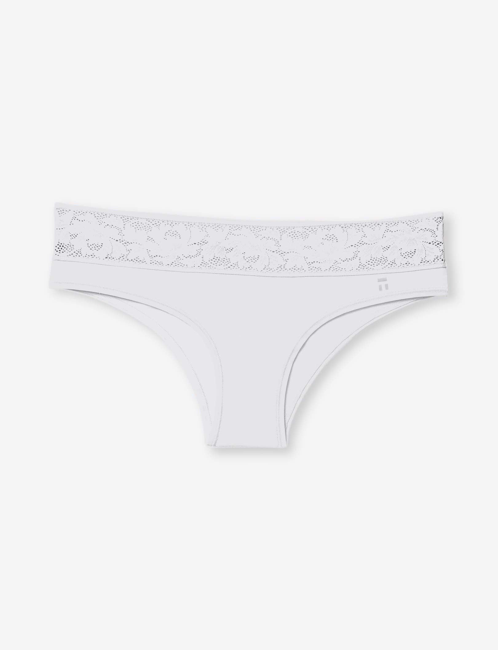 Women's Second Skin Cheeky, Lace Waist::Nimbus Cloud Lace Waist