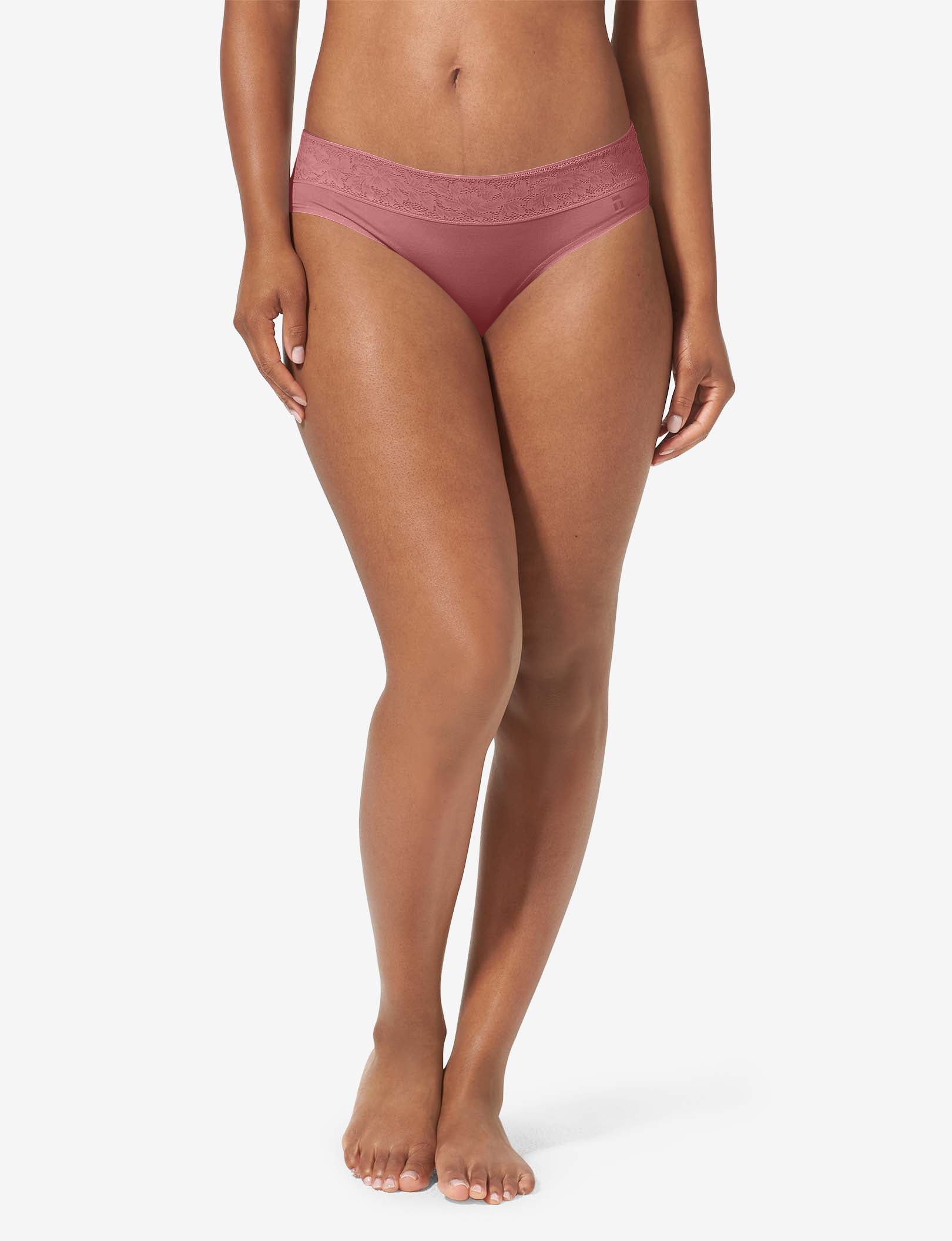 Women's Second Skin Cheeky, Lace Waist::Deco Rose Lace Waist