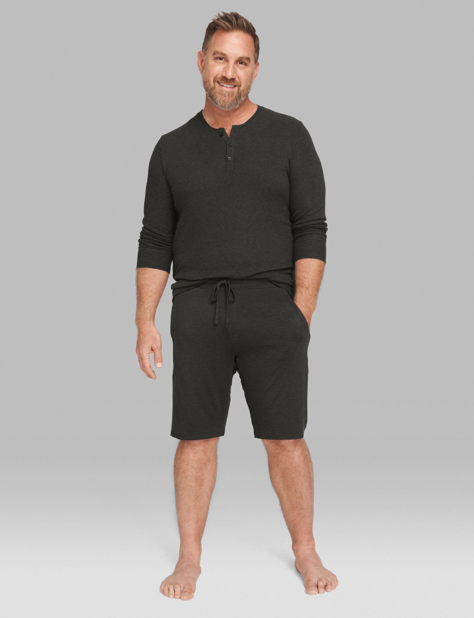 Lounge Short::Charcoal Heather
