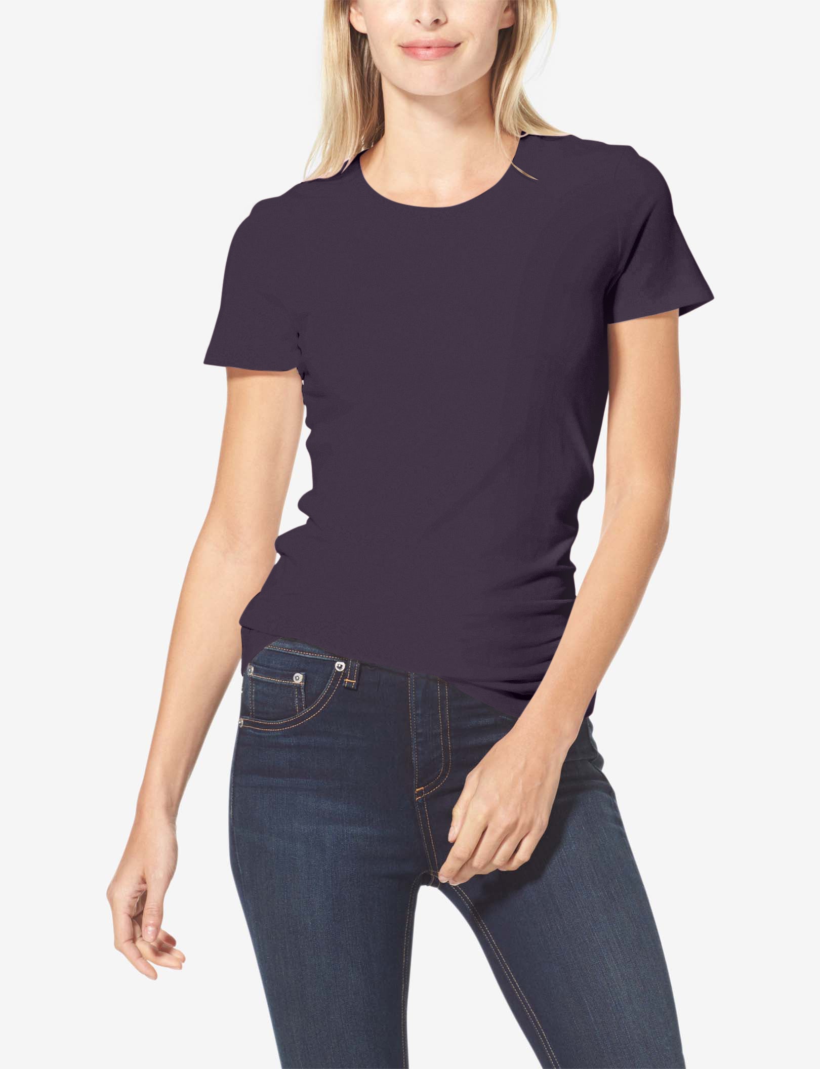 Women's Second Skin Crew Neck Tee::Nightshade