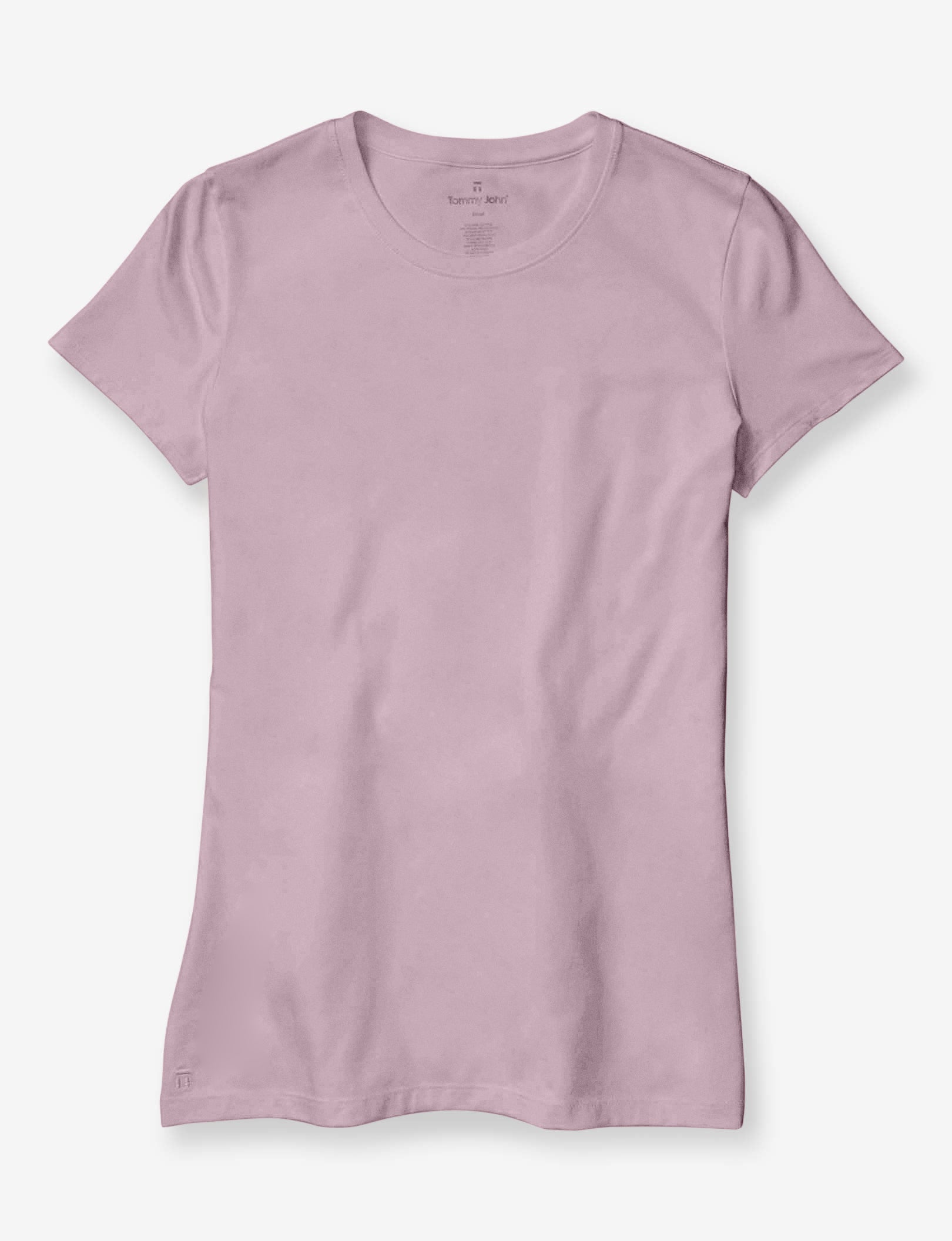 Women's Second Skin Crew Neck Tee::Dawn Pink
