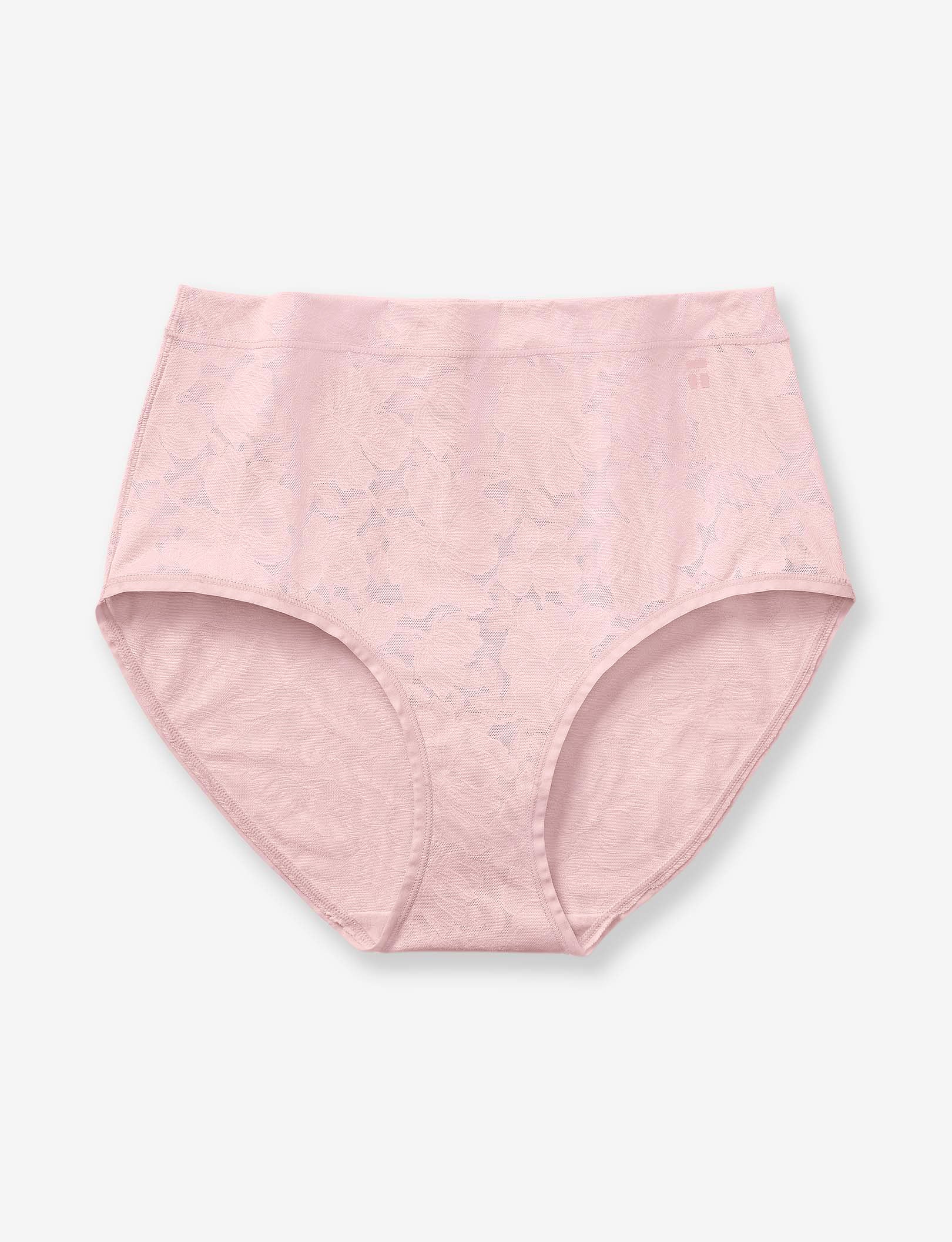 Women’s Second Skin Comfort Lace High Rise Brief::Peachskin Lace