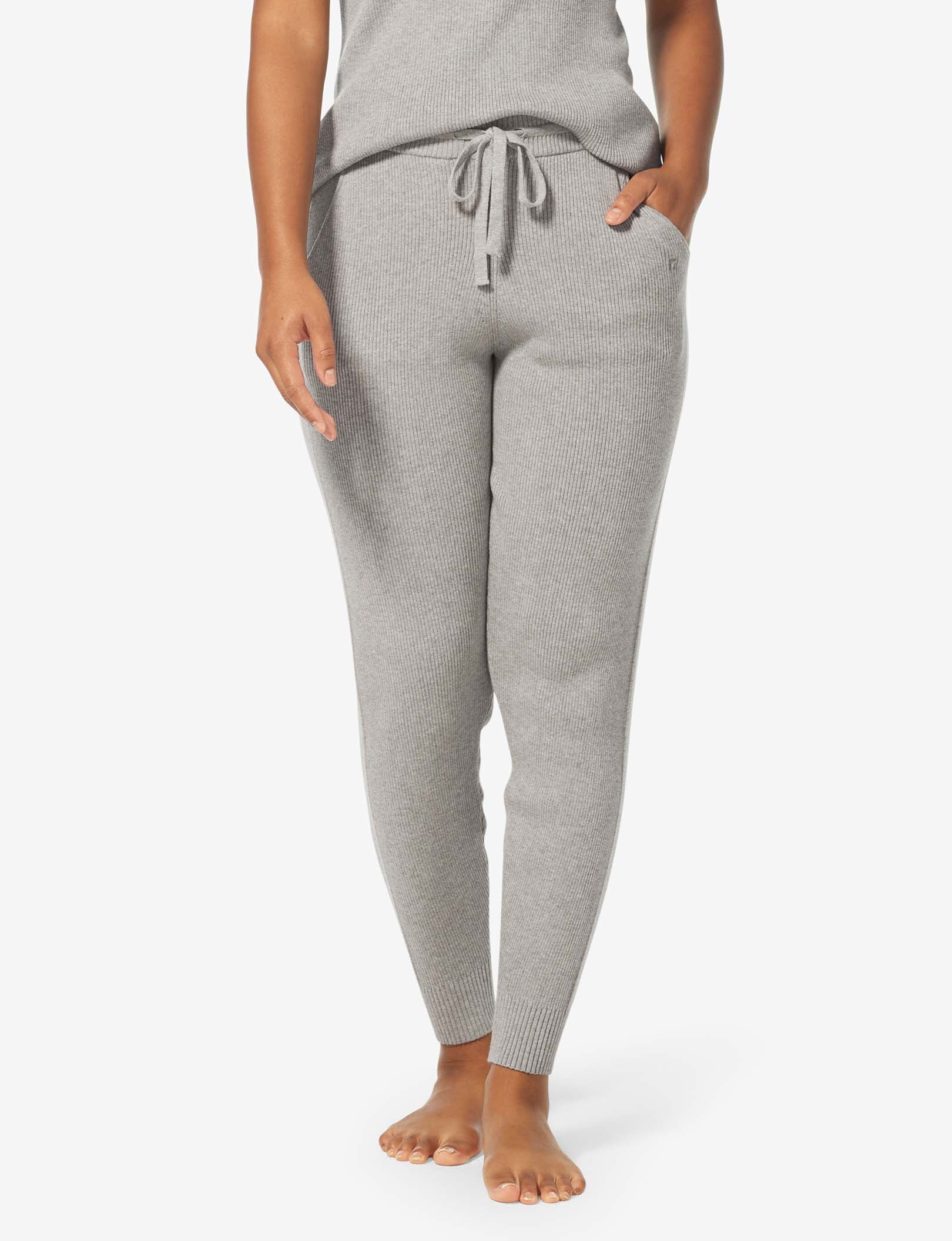 Women's Lounge Knit Jogger::Light Heather Grey