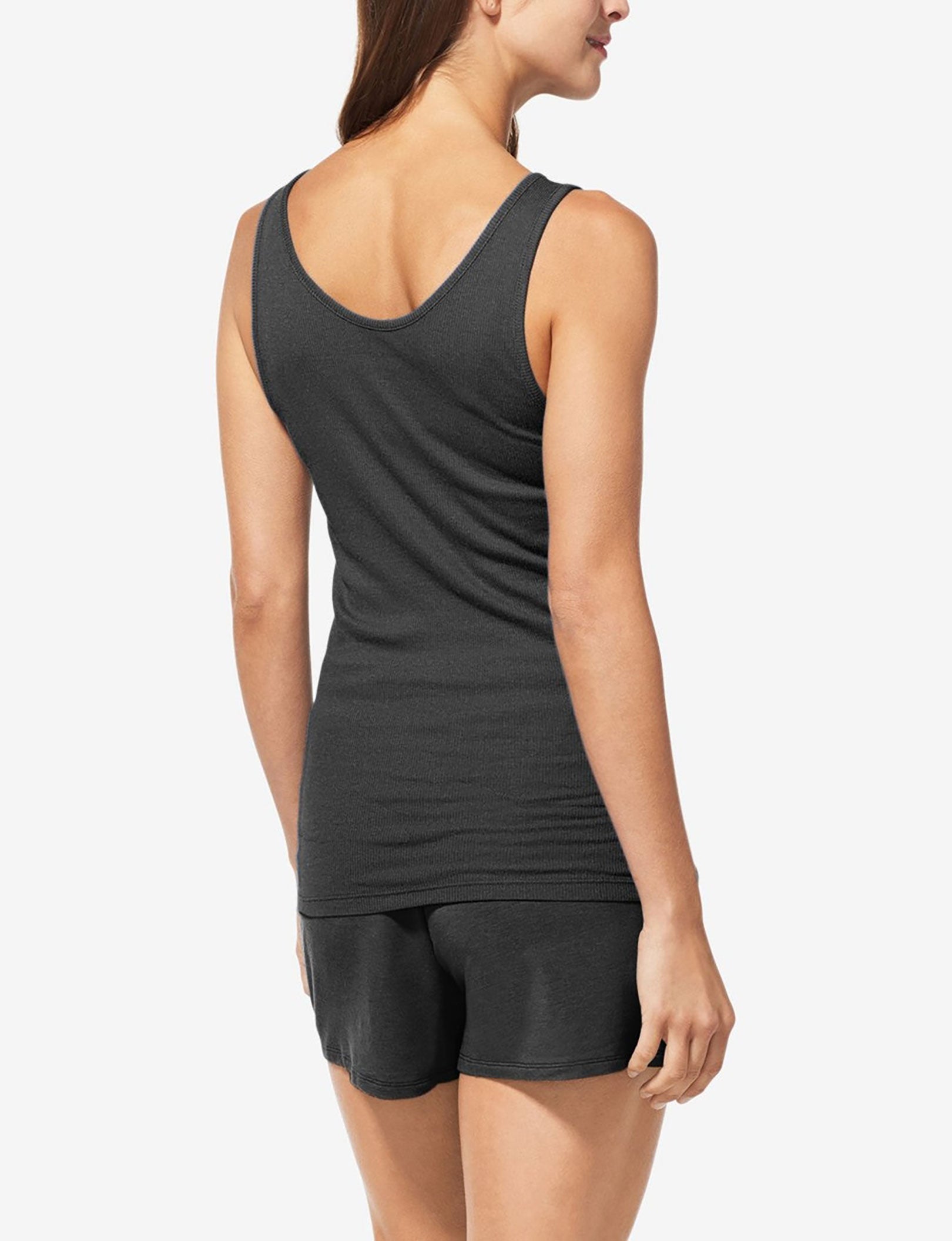 Women's Lounge Scoop or V-Neck Tank::Charcoal Heather