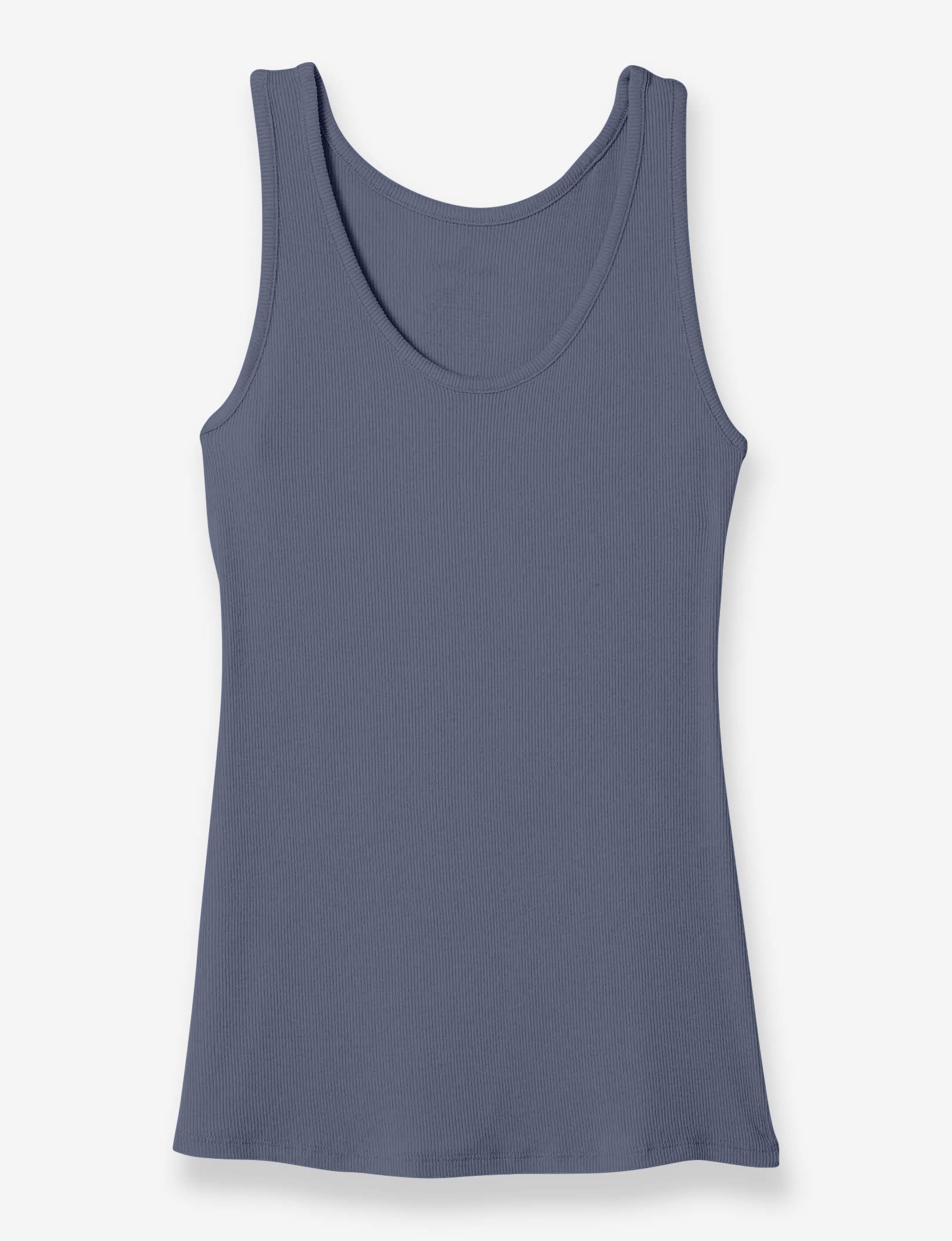 Women's Lounge Scoop or V-Neck Tank::Folkstone Gray