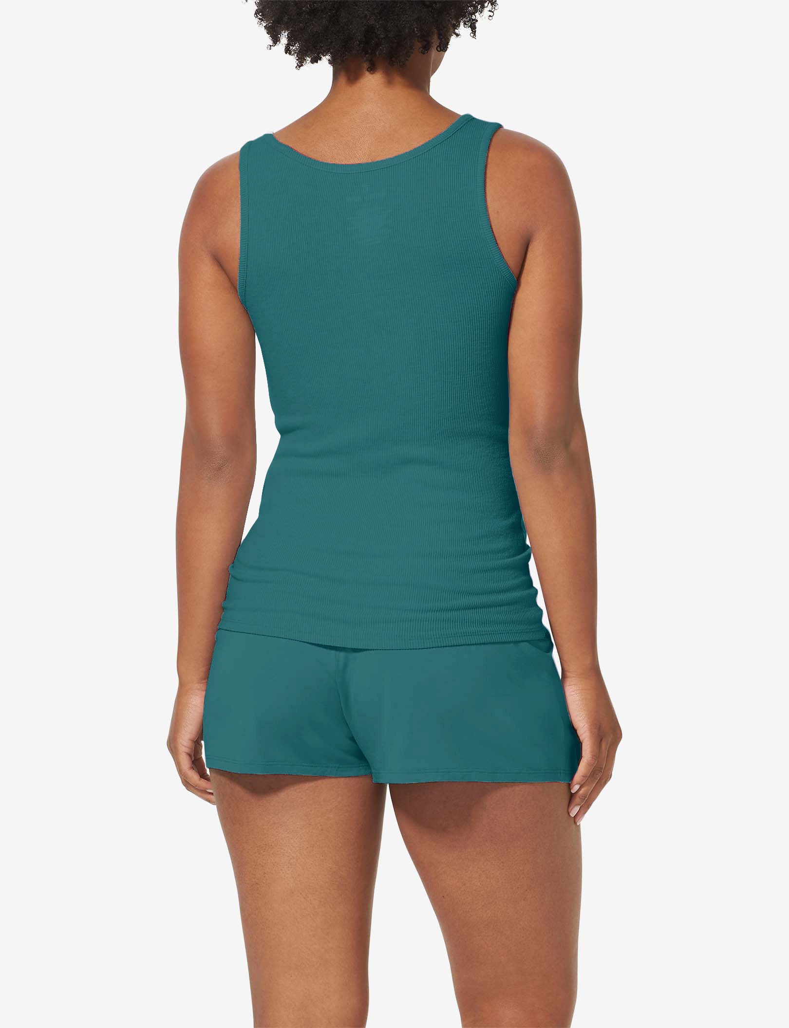 Women's Lounge Scoop or V-Neck Tank::Balsam