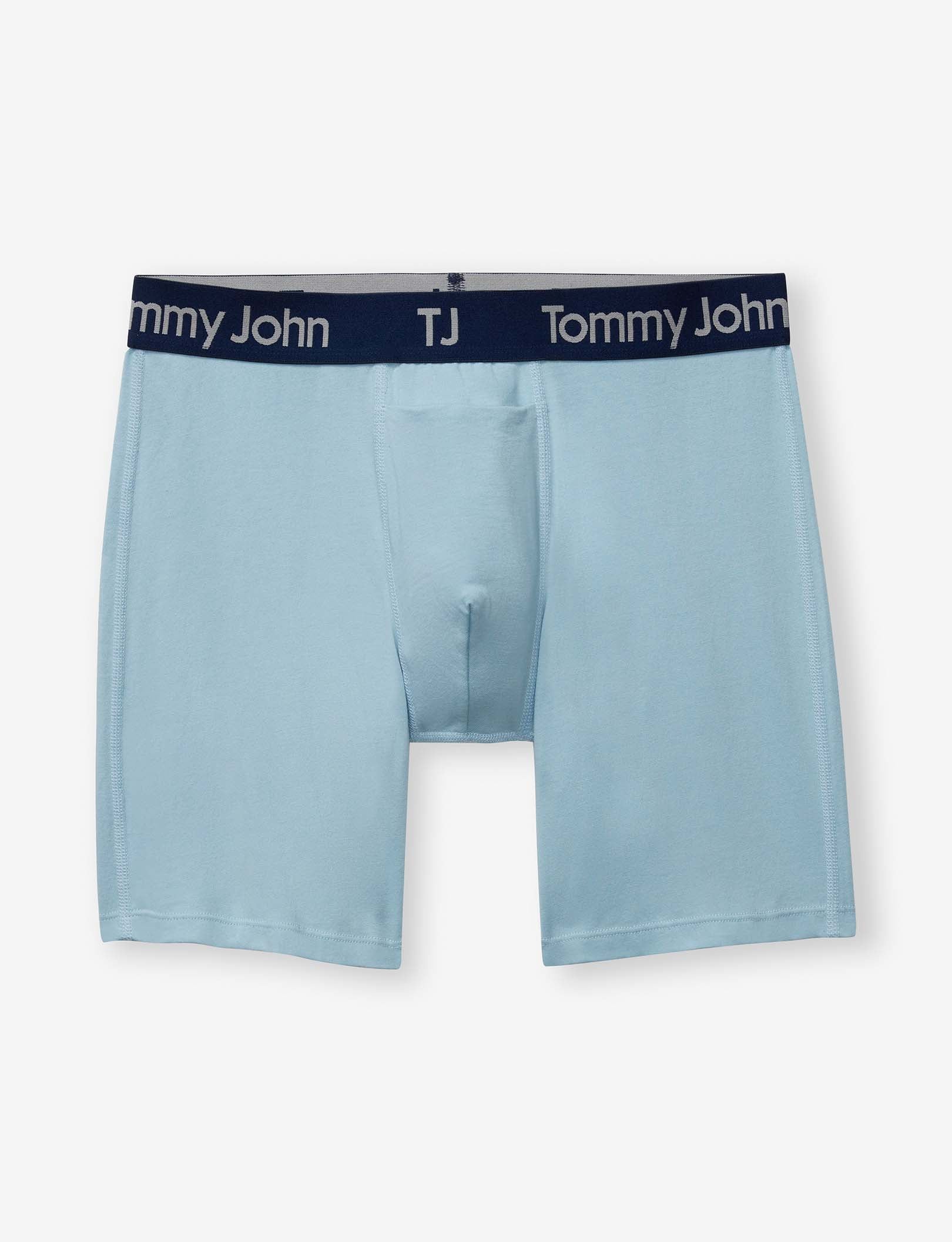 TJ Cotton Stretch Mid-Length Boxer Brief 6” (2-Pack)::Forget Me Not