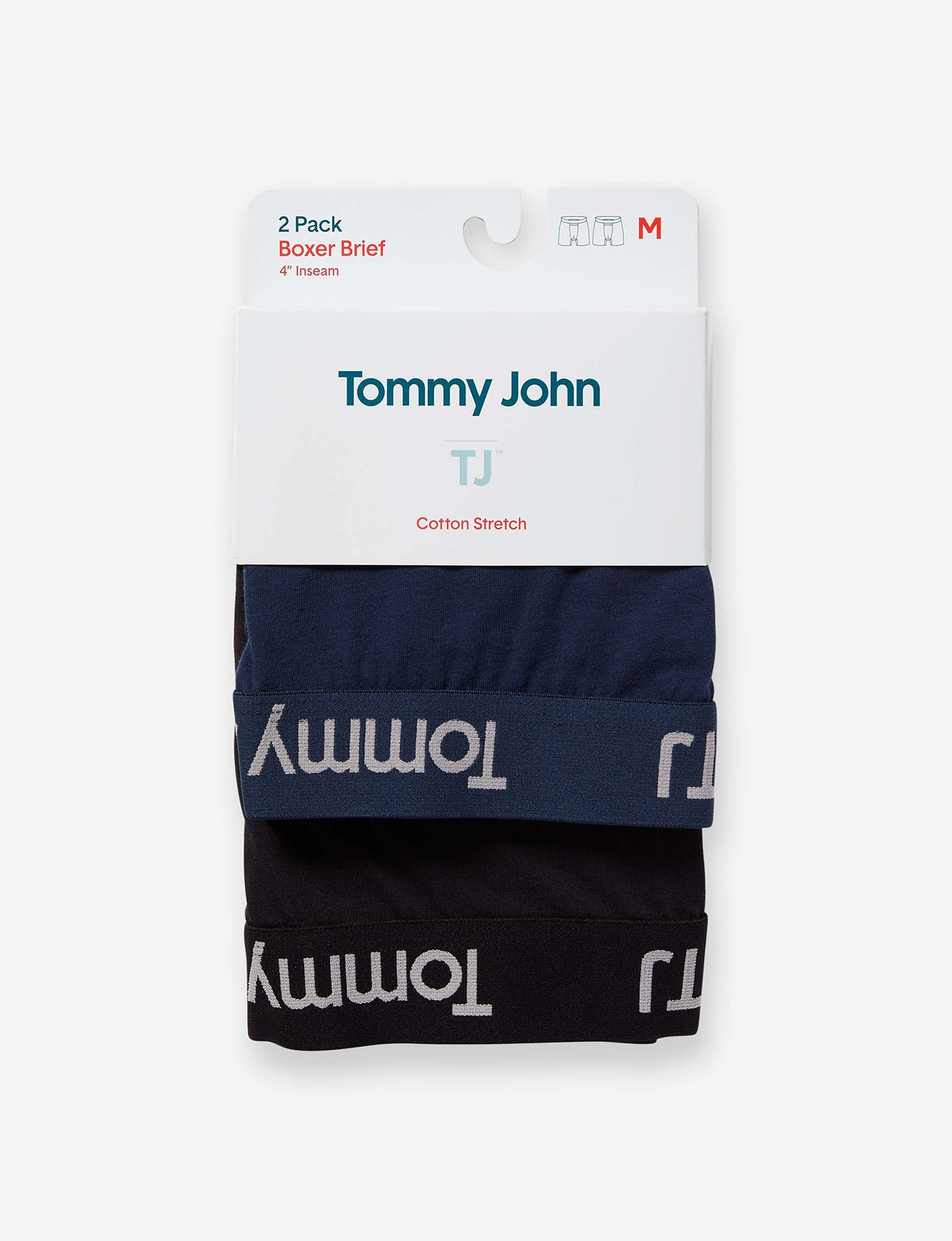 TJ Cotton Stretch Trunk 4” (2-Pack)::Dress Blues/Black