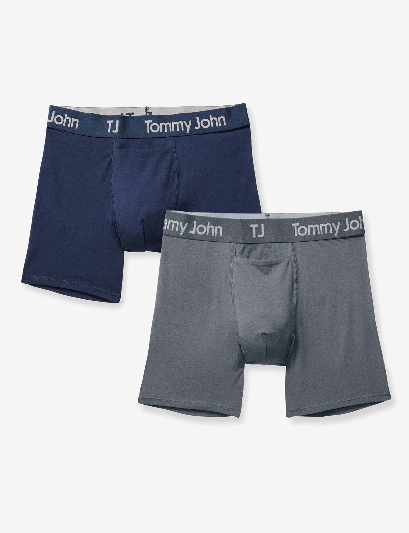 TJ Cotton Stretch Trunk 4” (2-Pack)::Dress Blues/Turbulence