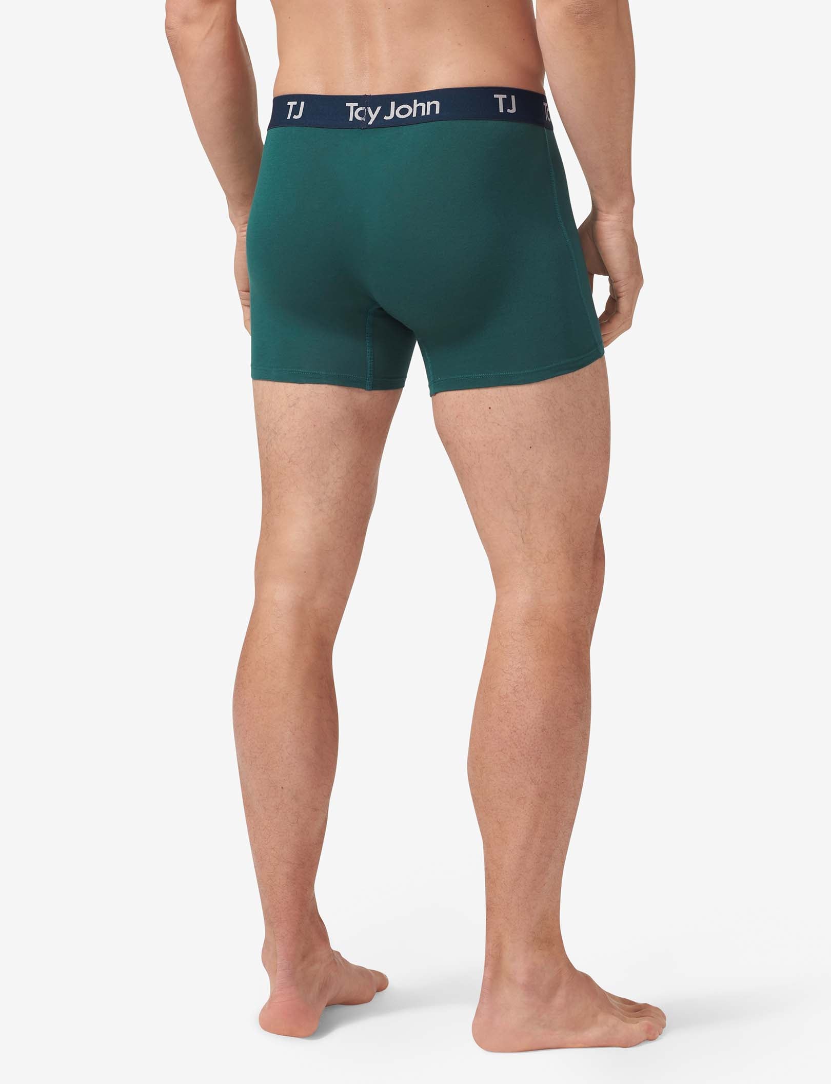 TJ Cotton Stretch Trunk 4” (2-Pack)::Dress Blues/June Bug