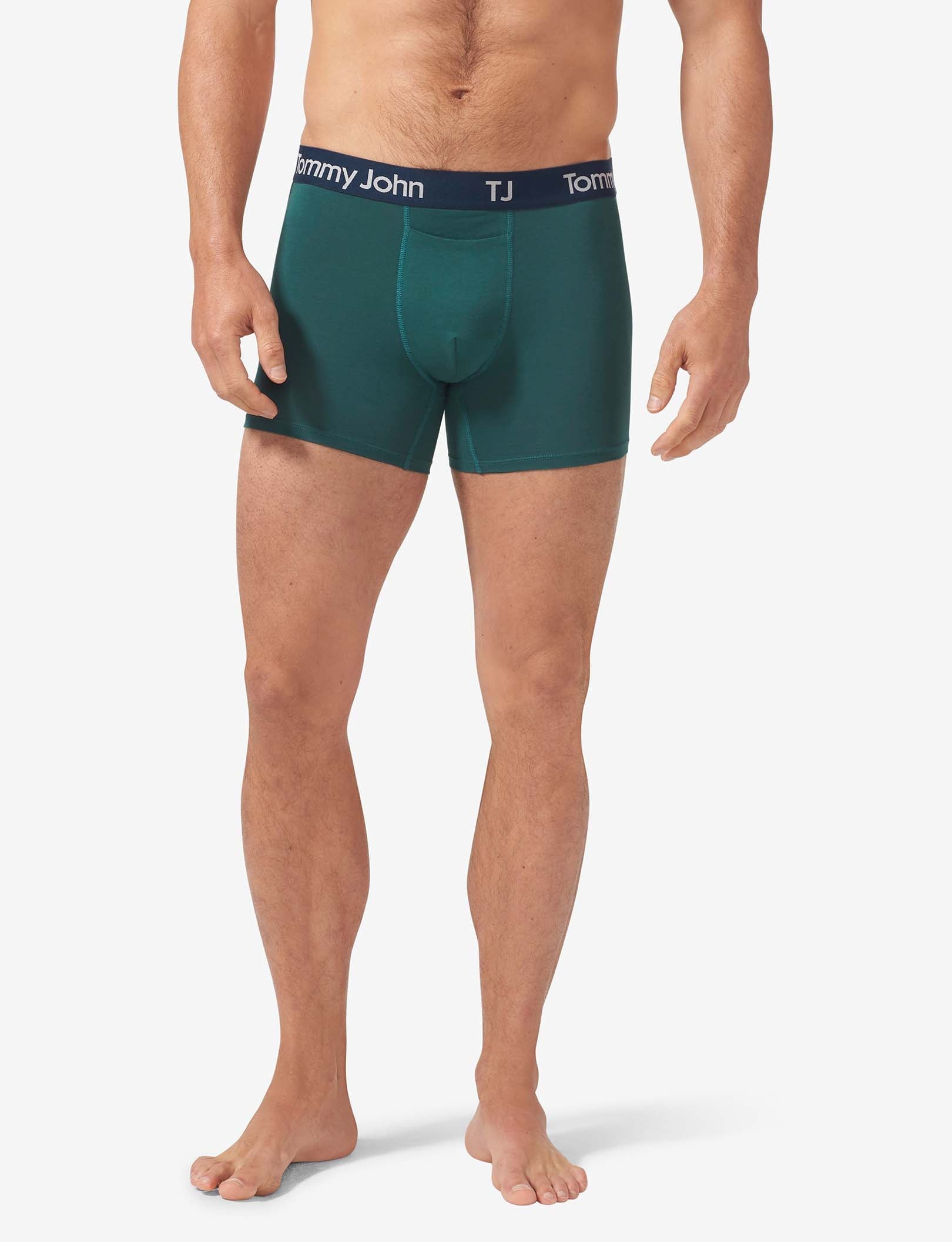 TJ Cotton Stretch Trunk 4” (2-Pack)::Dress Blues/June Bug