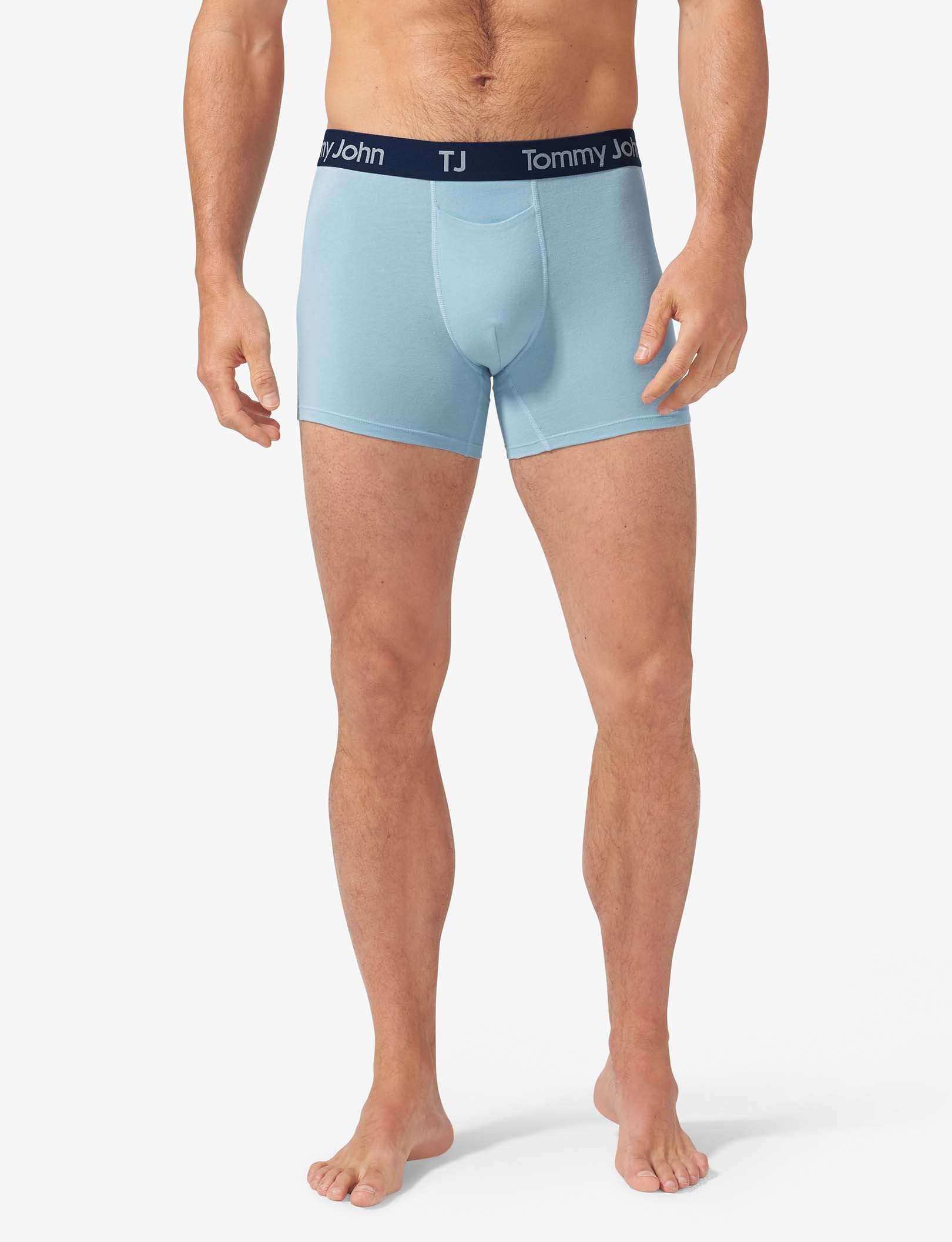 TJ Cotton Stretch Trunk 4” (2-Pack)::Forget Me Not