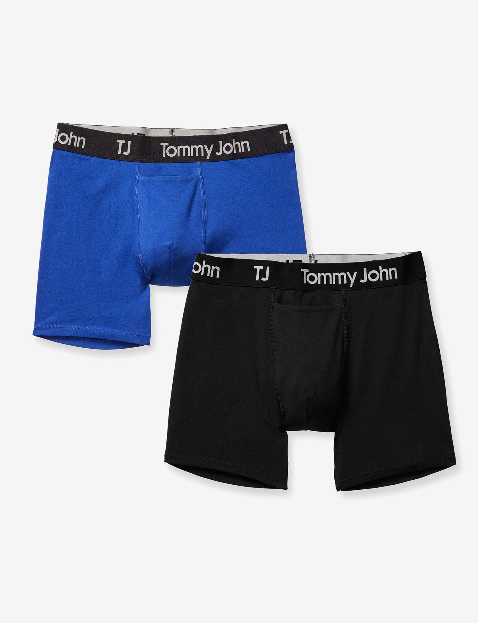 TJ Cotton Stretch Trunk 4” (2-Pack)::Mazarine Blue/Black Combo