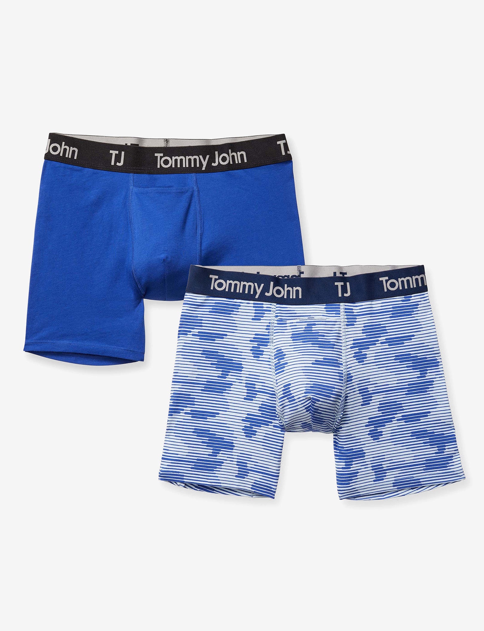 TJ Cotton Stretch Trunk 4” (2-Pack)::Linear Camo/Mazarine Blue