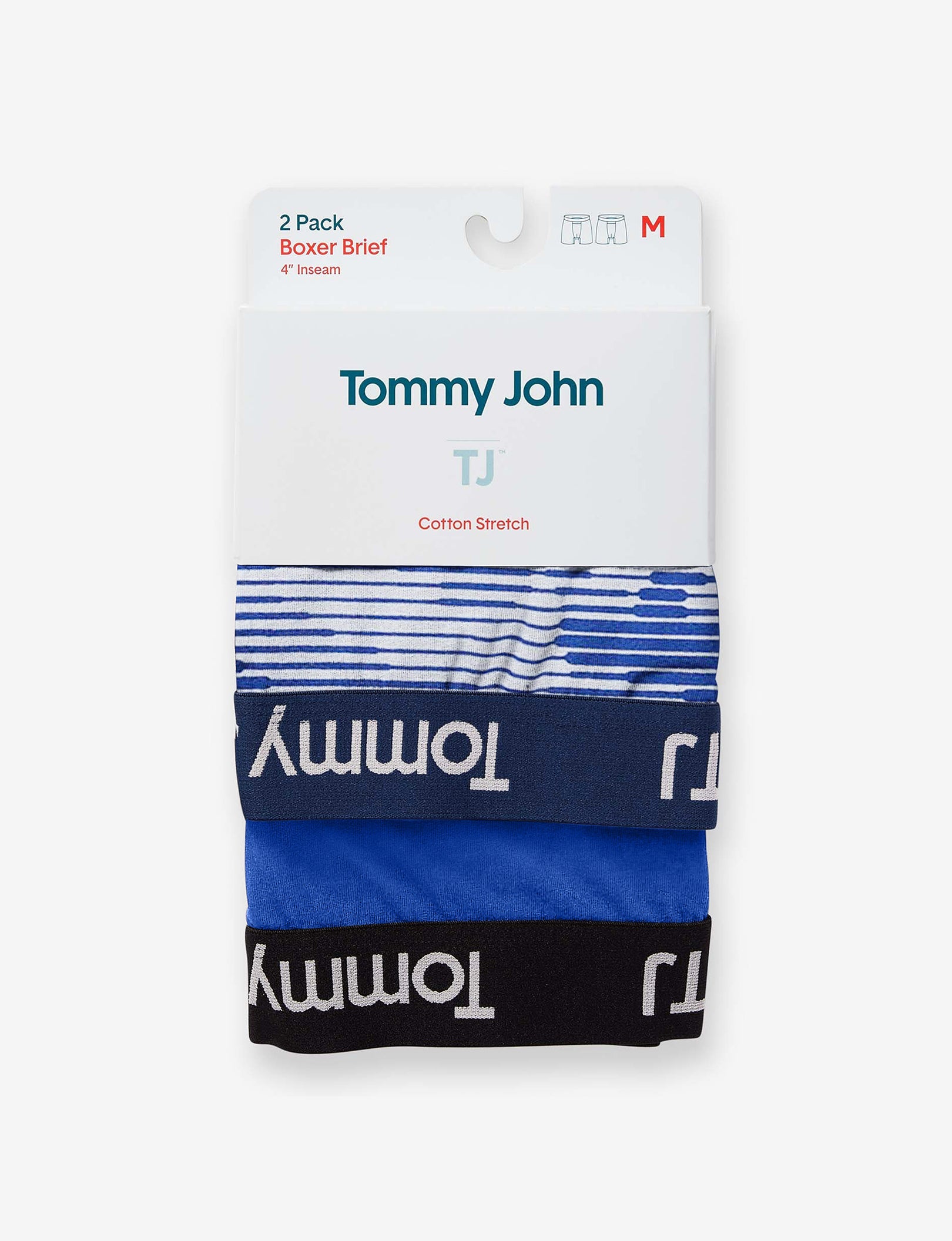 TJ Cotton Stretch Trunk 4” (2-Pack)::Linear Camo/Mazarine Blue