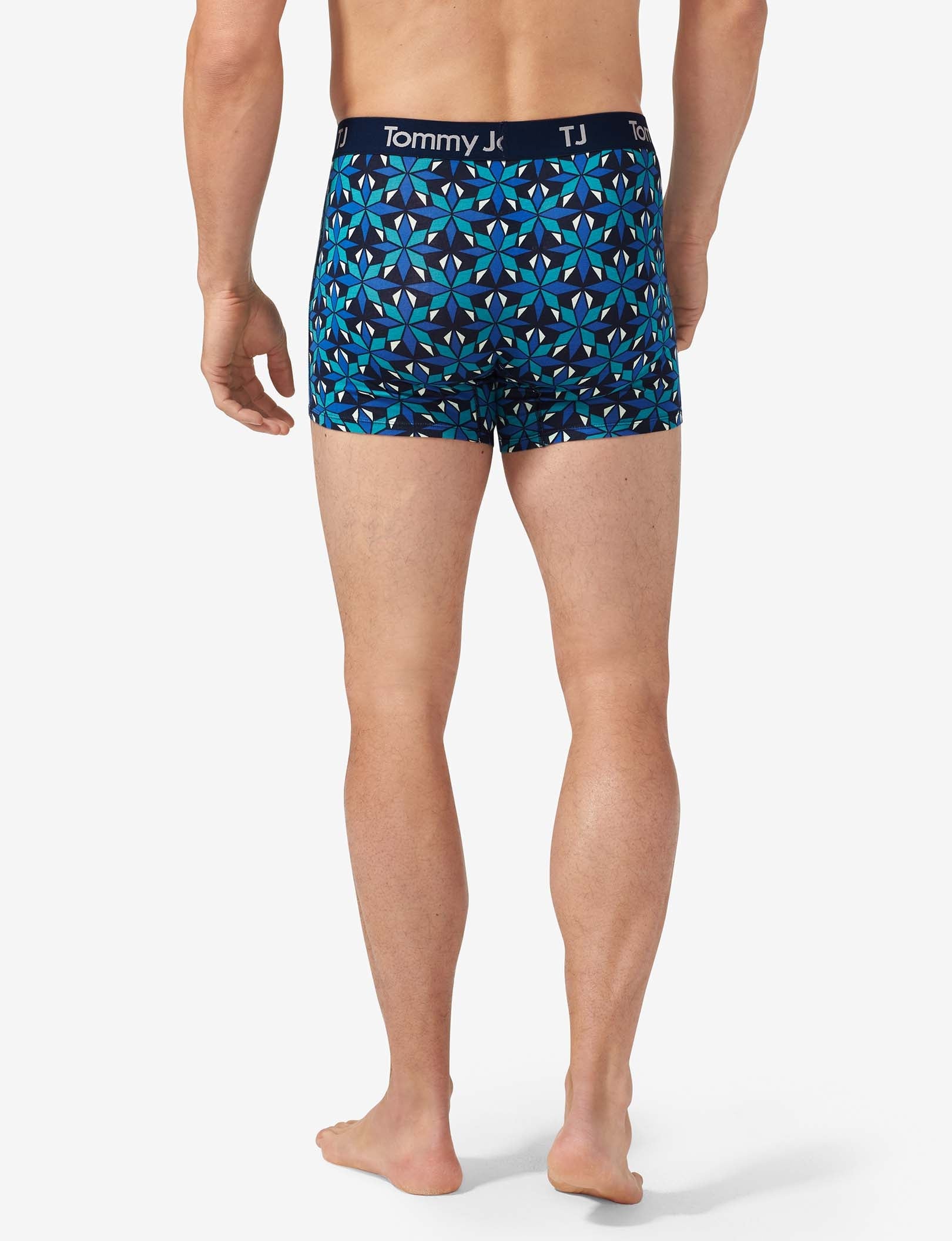 TJ Cotton Stretch Trunk 4” (2-Pack)::Dress Blues/June Bug