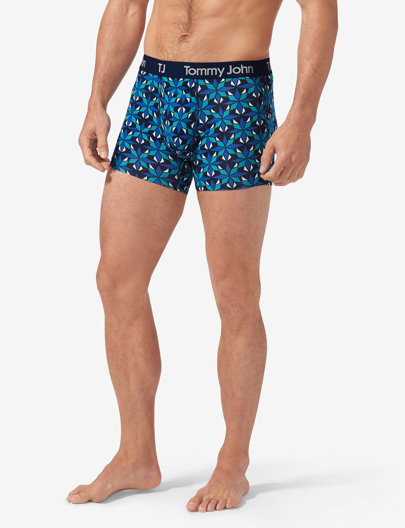 TJ Cotton Stretch Trunk 4” (2-Pack)::Dress Blues/June Bug