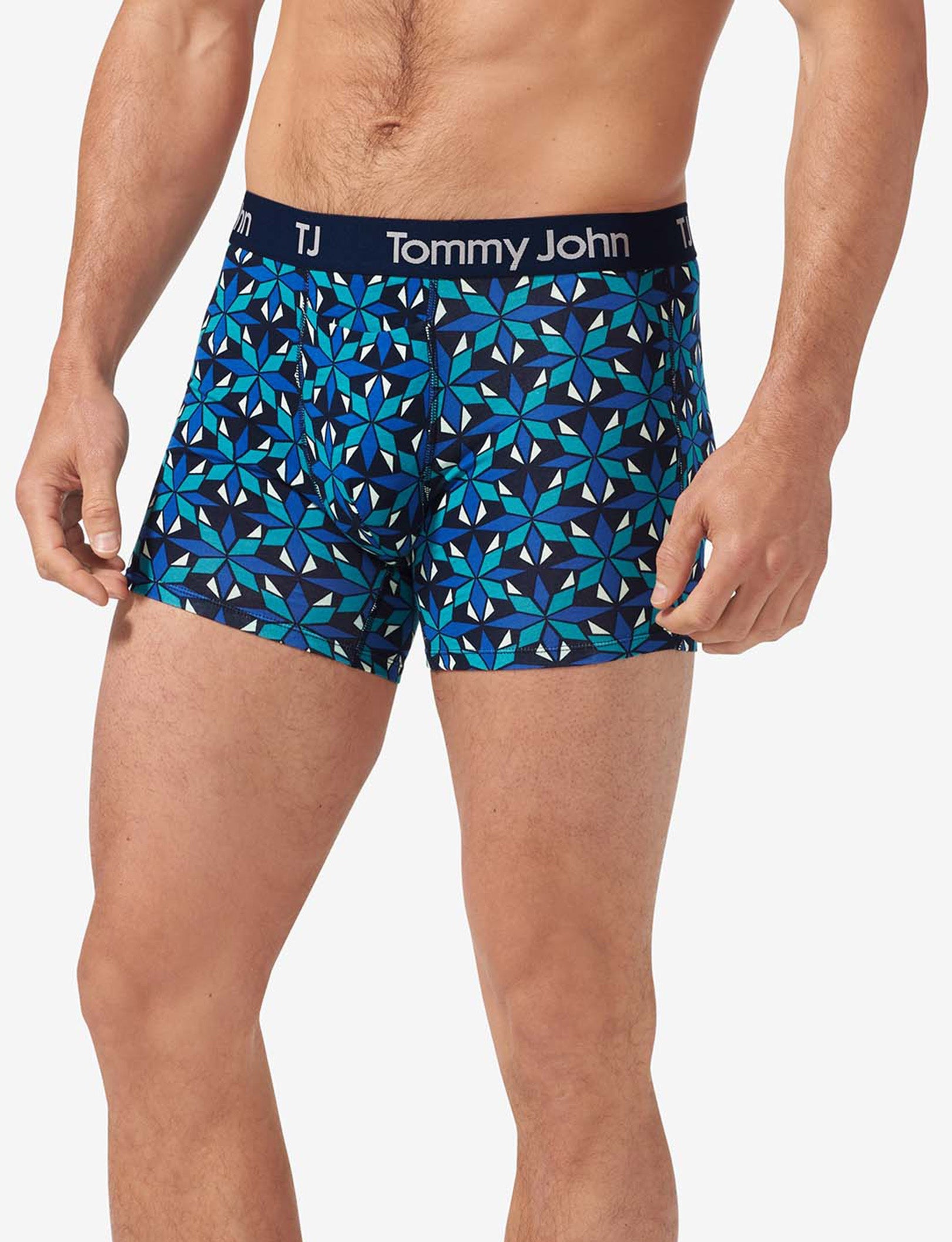 TJ Cotton Stretch Trunk 4” (2-Pack)::Dress Blues/June Bug