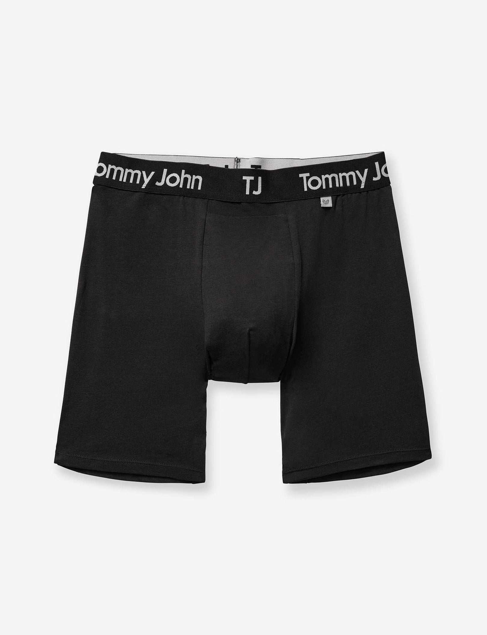 TJ Cotton Stretch Hammock Pouch™ Boxer Brief 6”::Black