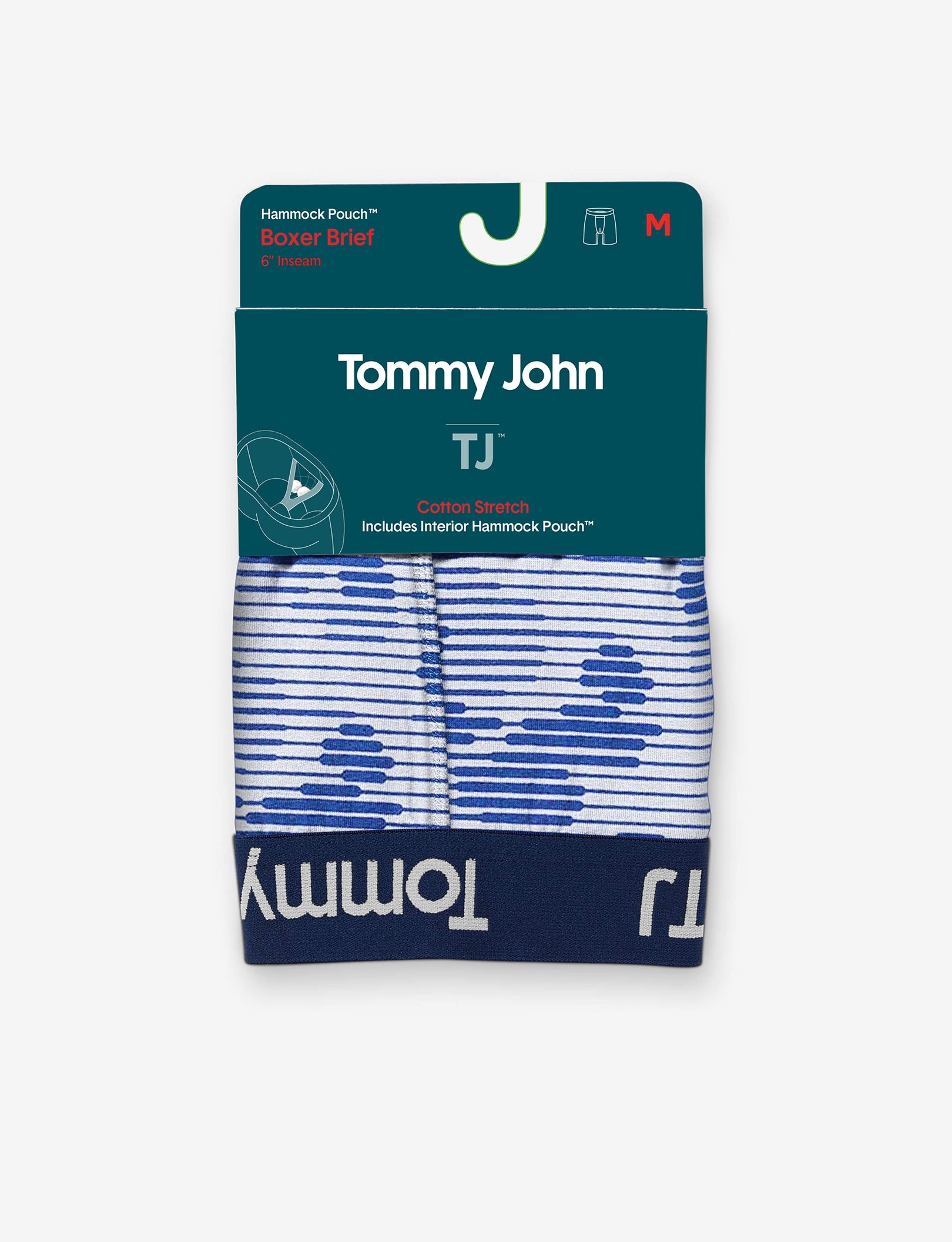 TJ Cotton Stretch Hammock Pouch™ Boxer Brief 6”::Linear Camo