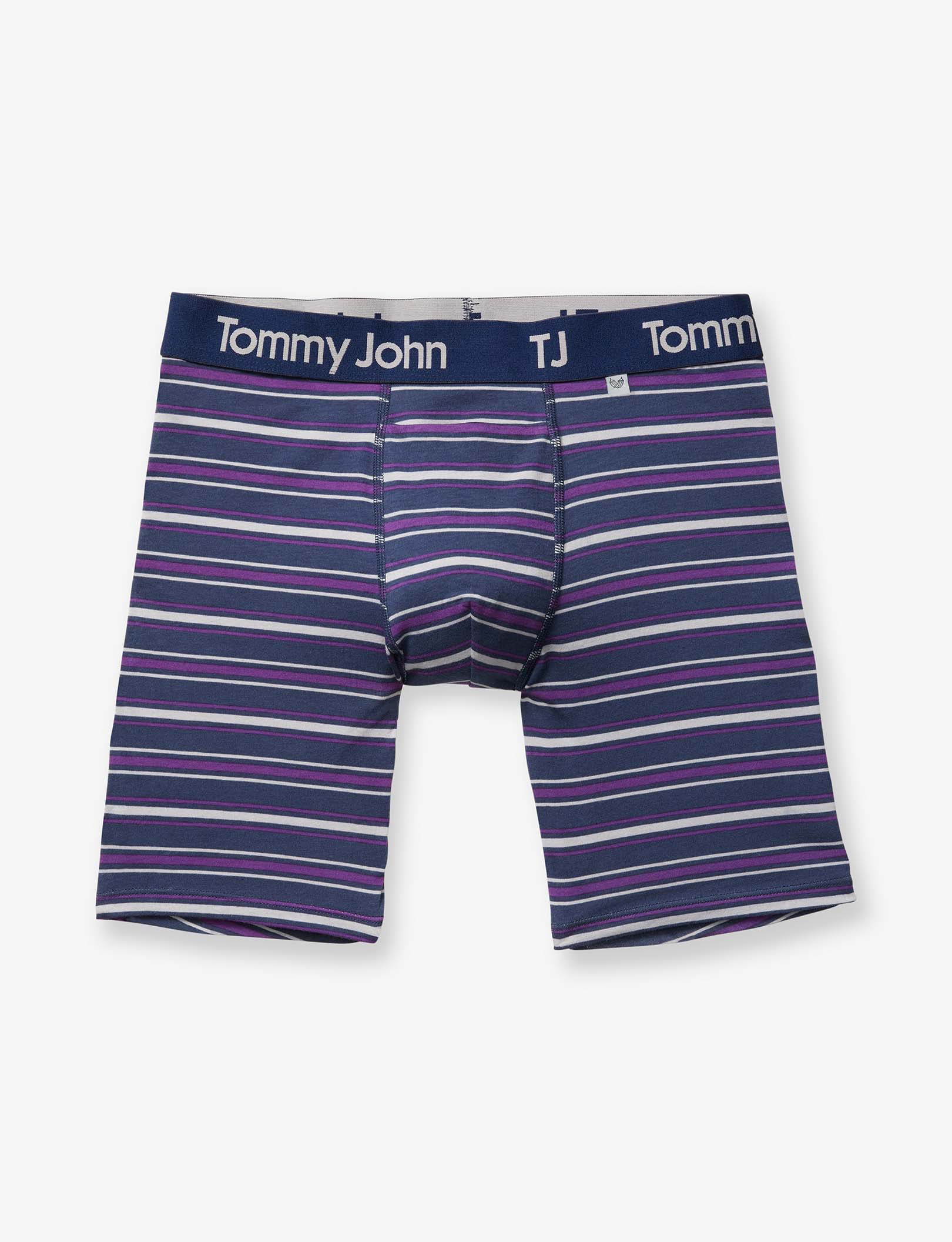 TJ Cotton Stretch Hammock Pouch™ Boxer Brief 6”::Sidecar Stripe