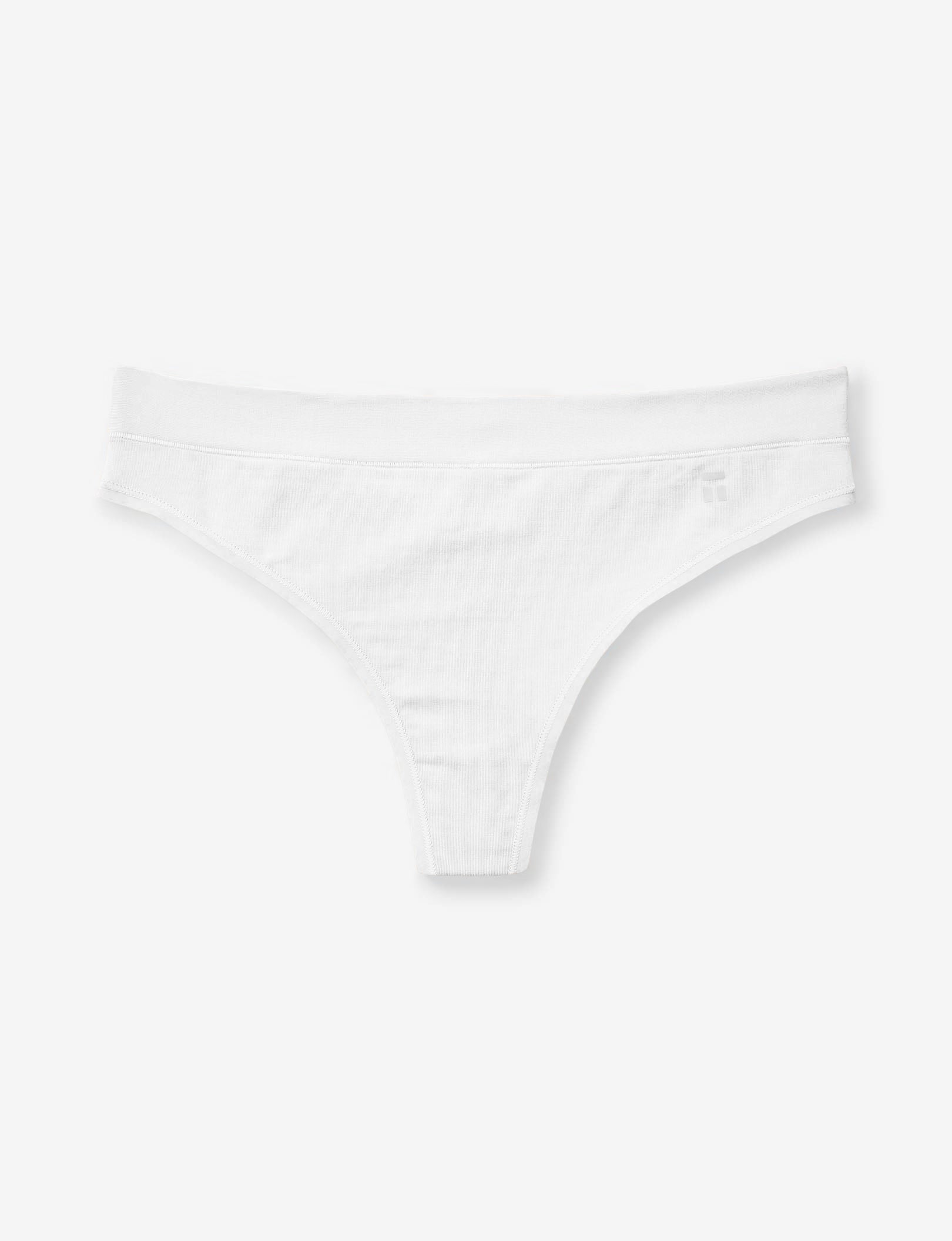 Women's Cool Cotton Thong::White