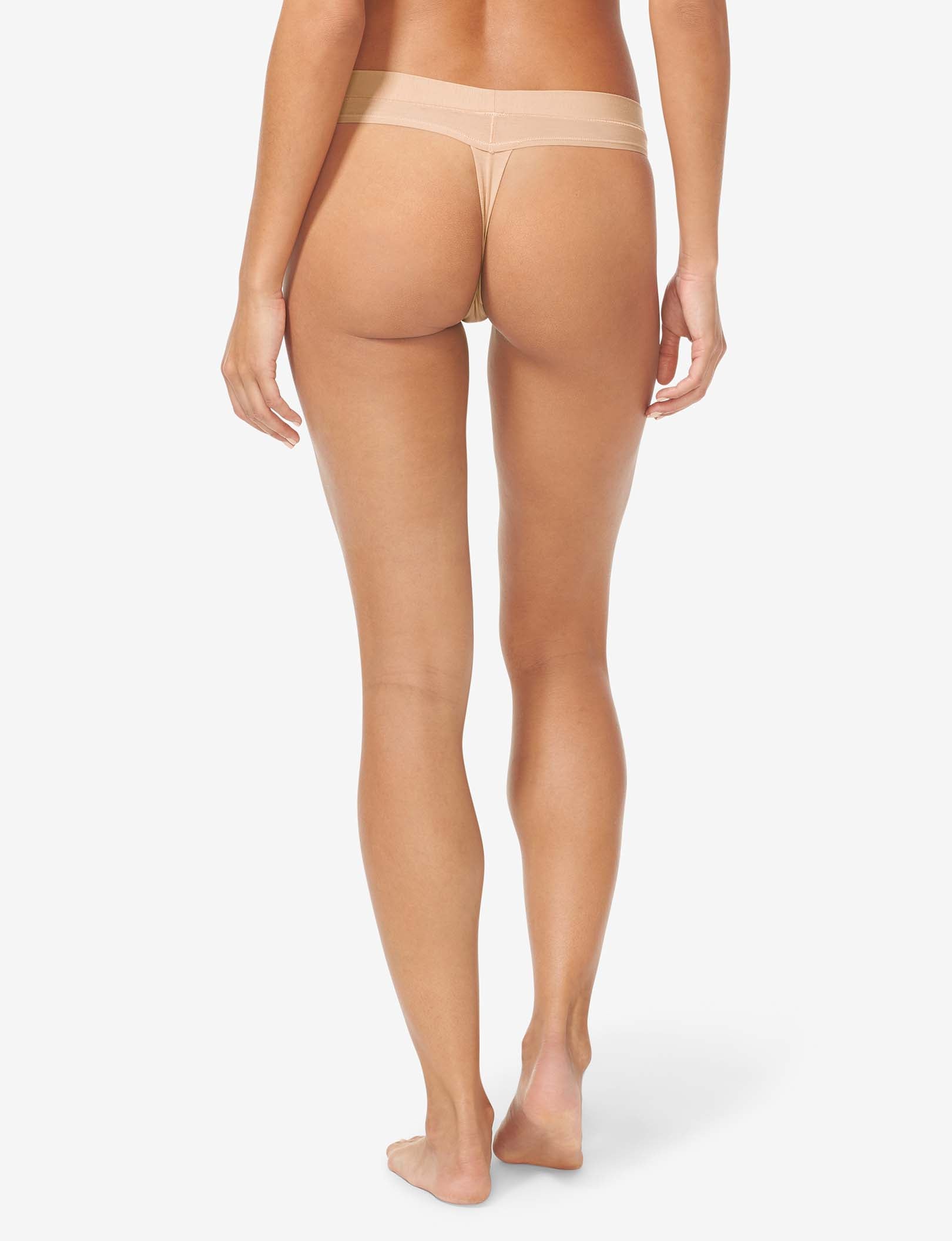 Women's Cool Cotton Thong::Maple Sugar