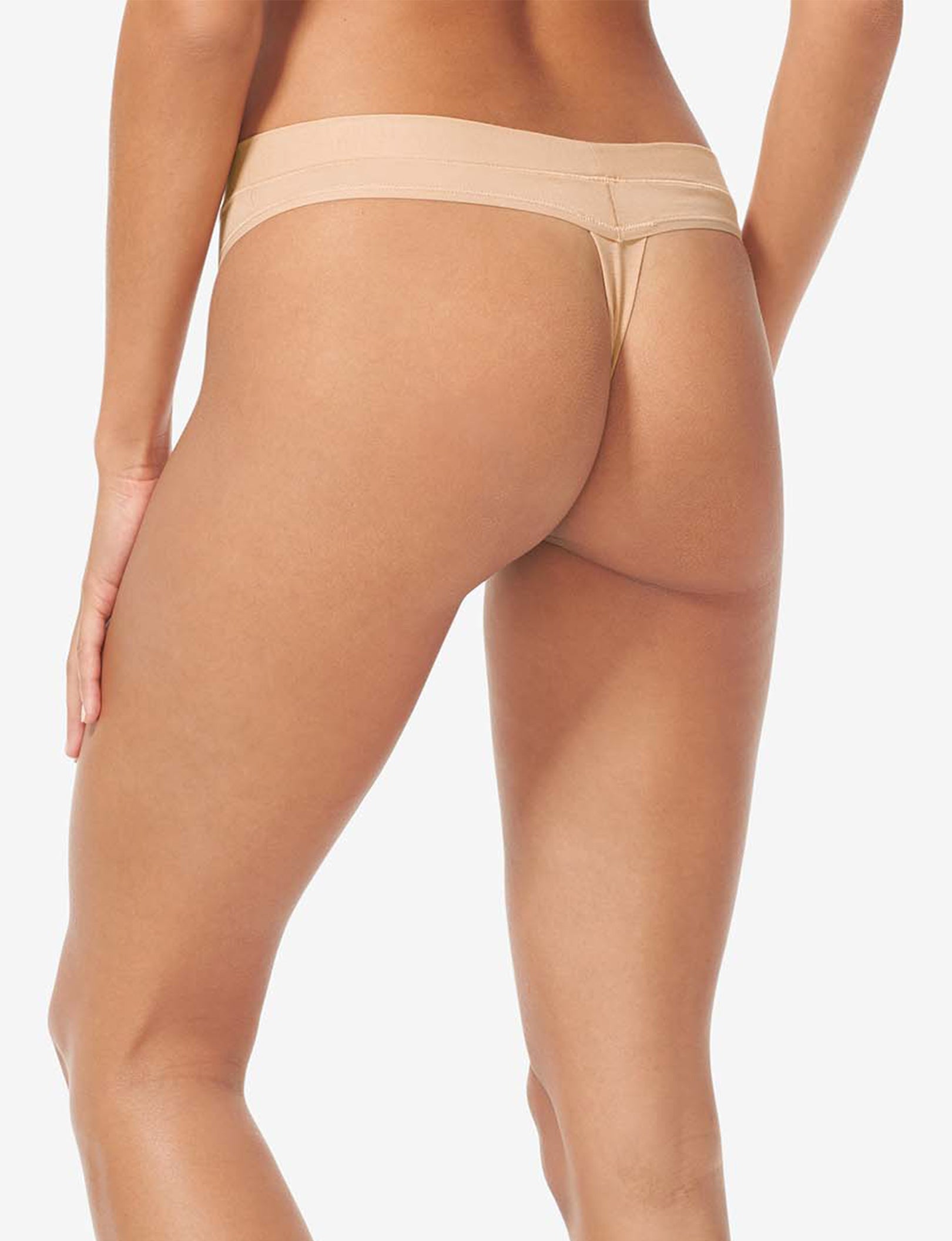 Women's Cool Cotton Thong::Maple Sugar