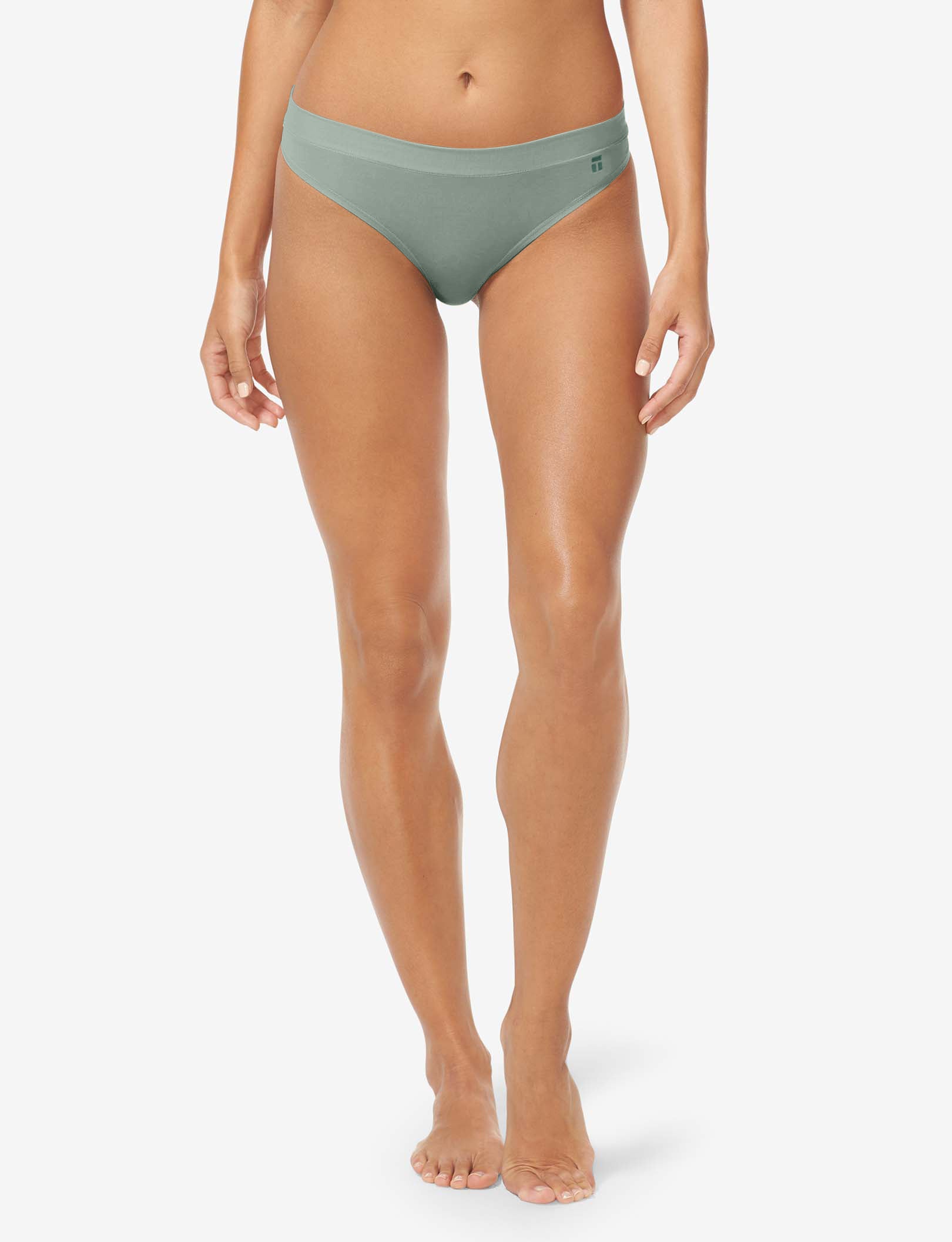 Women's Cool Cotton Thong::Lily Pad