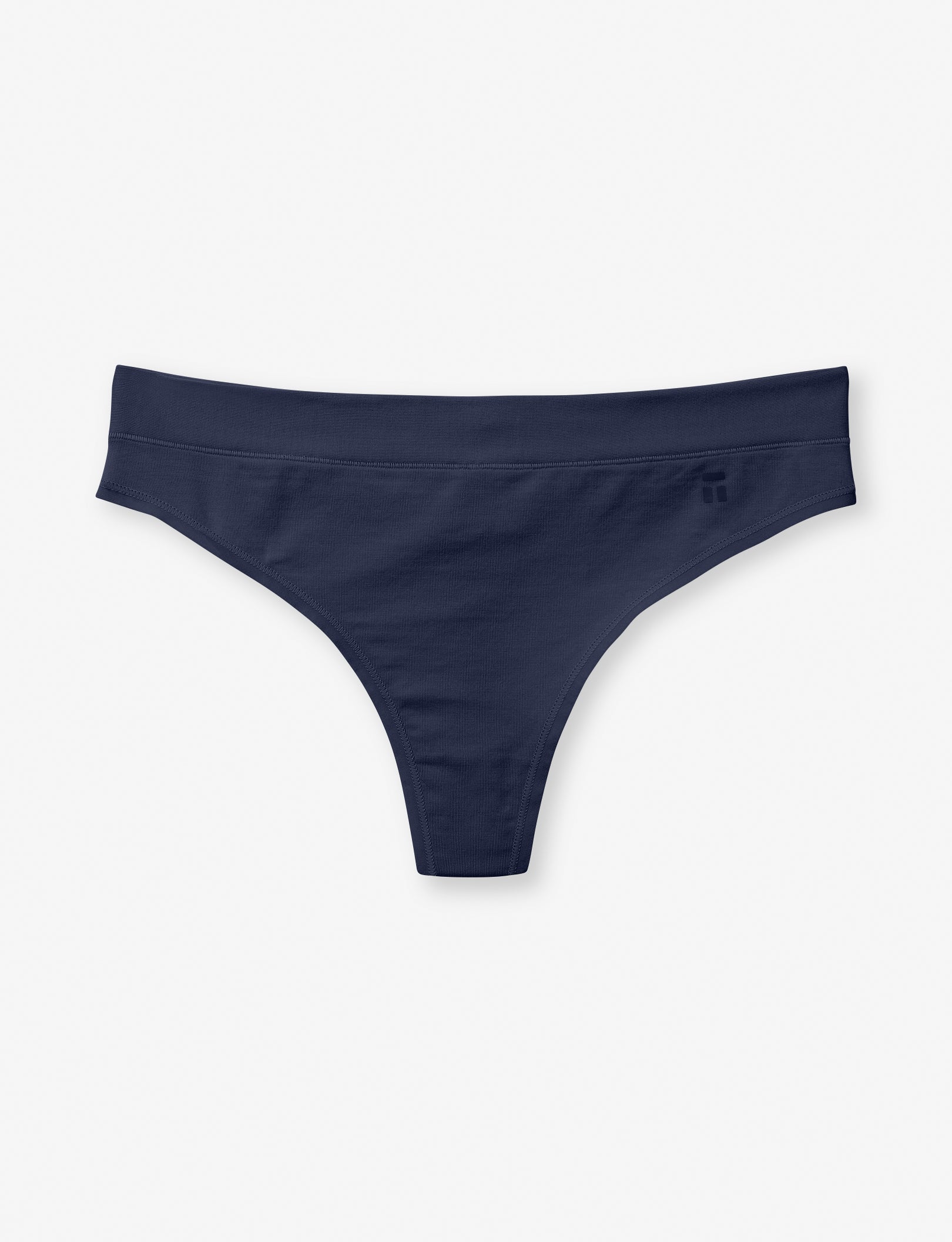 Women's Cool Cotton Thong::Navy