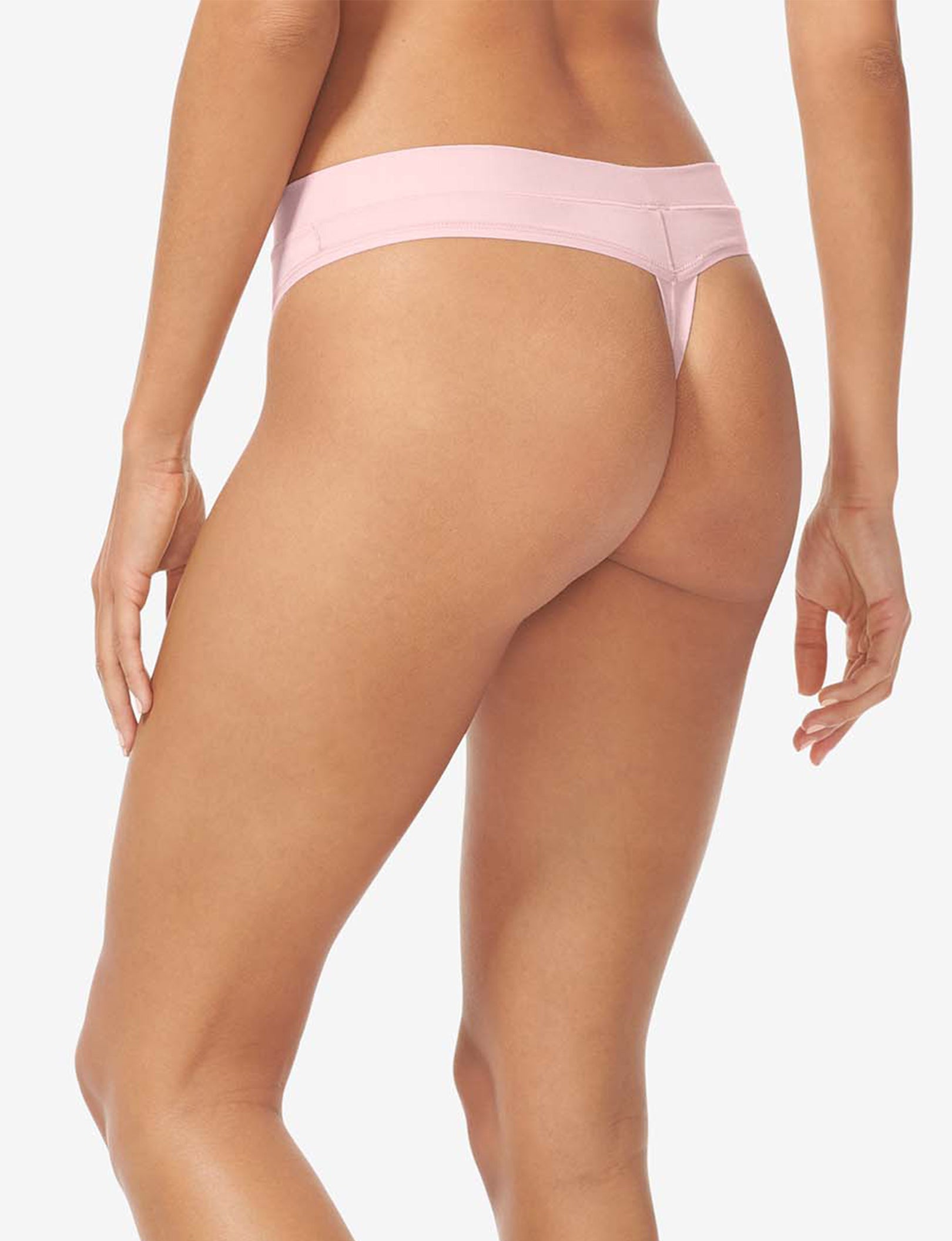 Women's Cool Cotton Thong::Peachskin