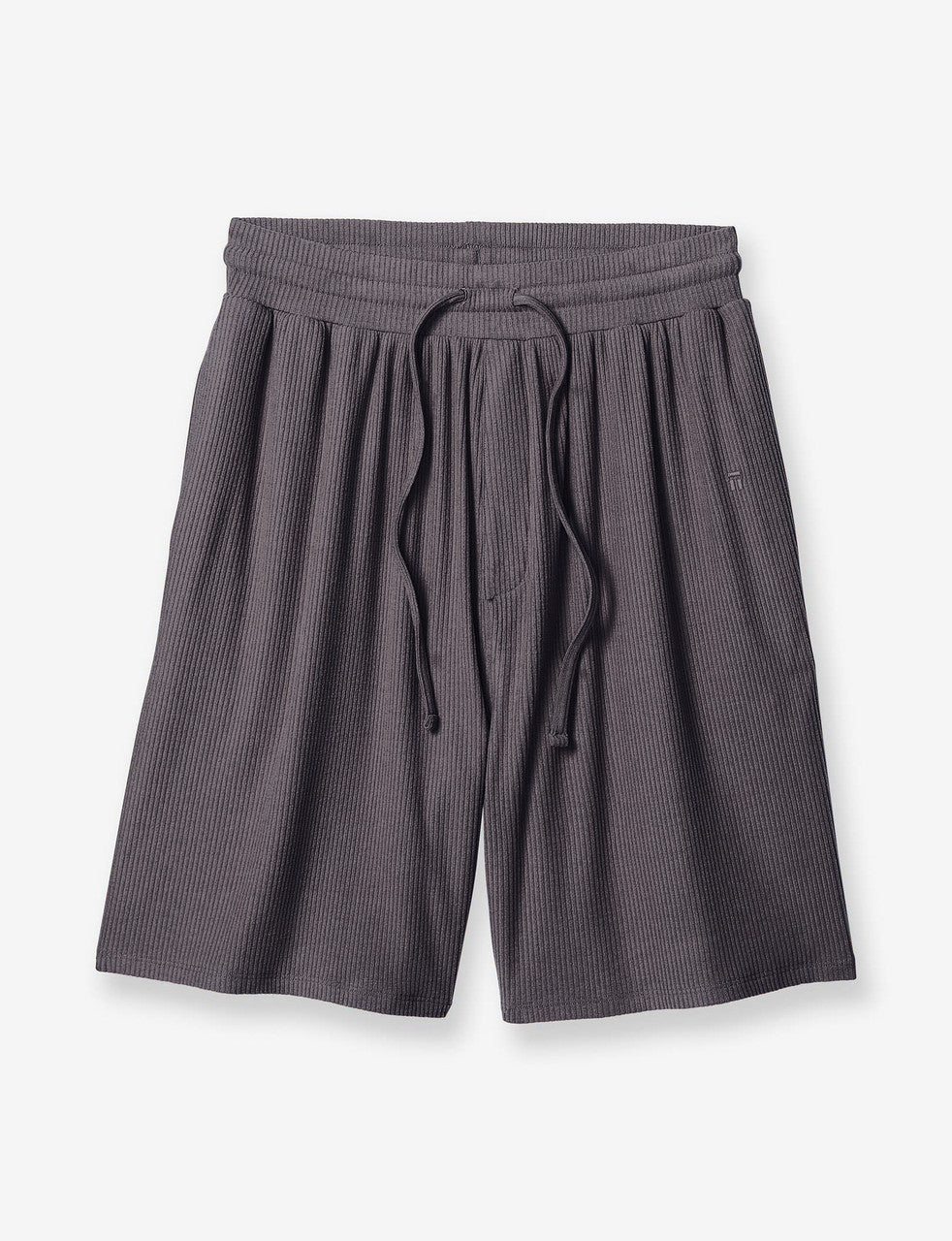 Zen Ribbed Short::Phantom