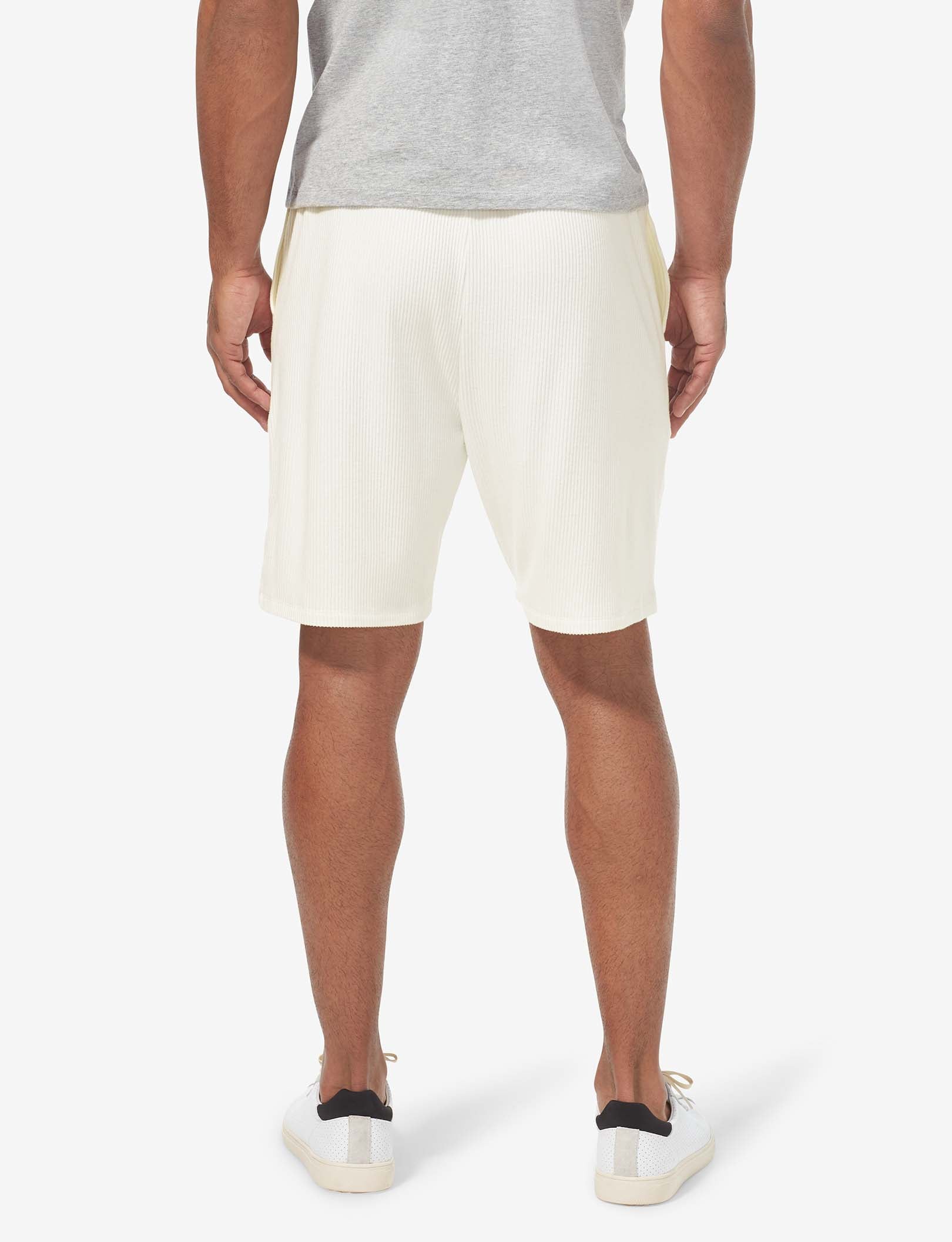 Zen Ribbed Short::Coconut Milk