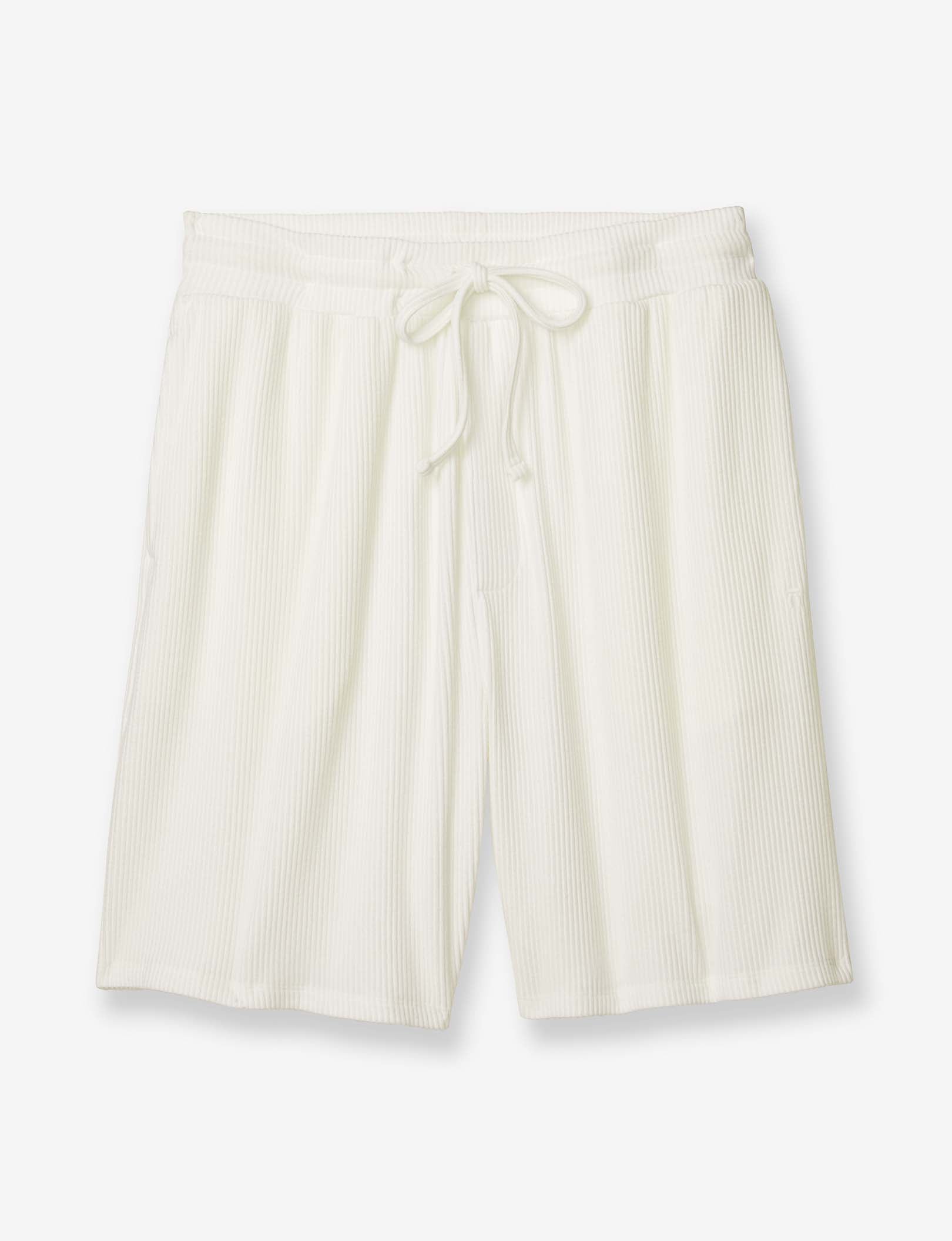 Zen Ribbed Short::Coconut Milk