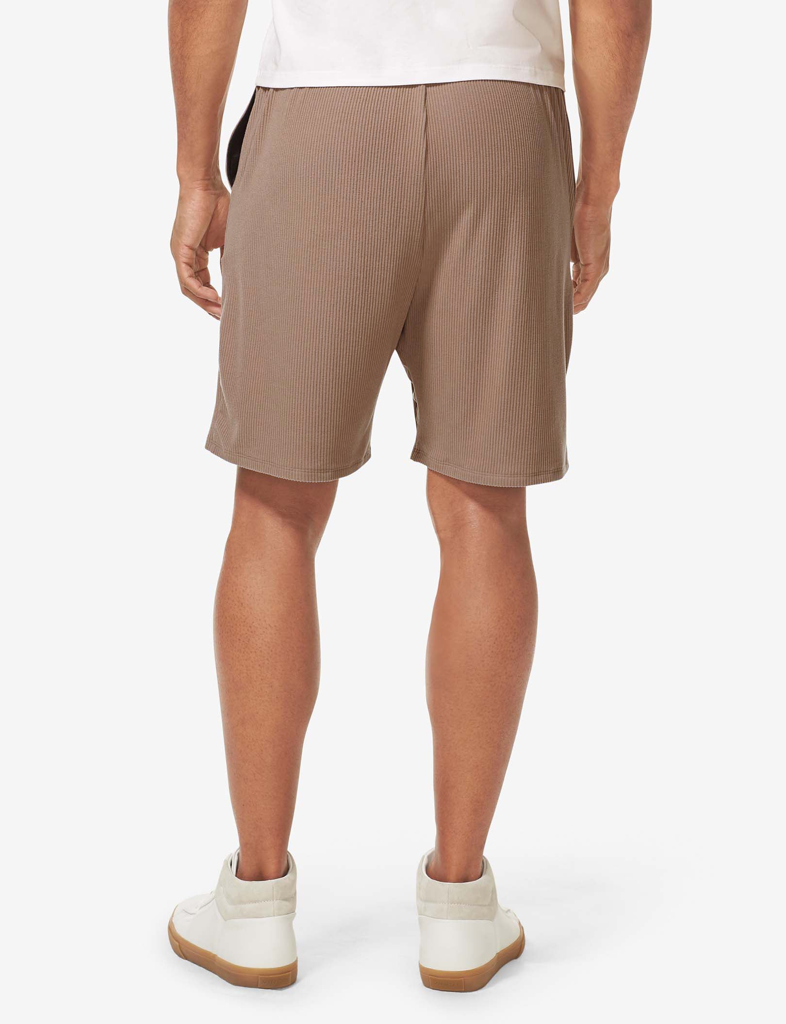 Zen Ribbed Short::Woodsmoke